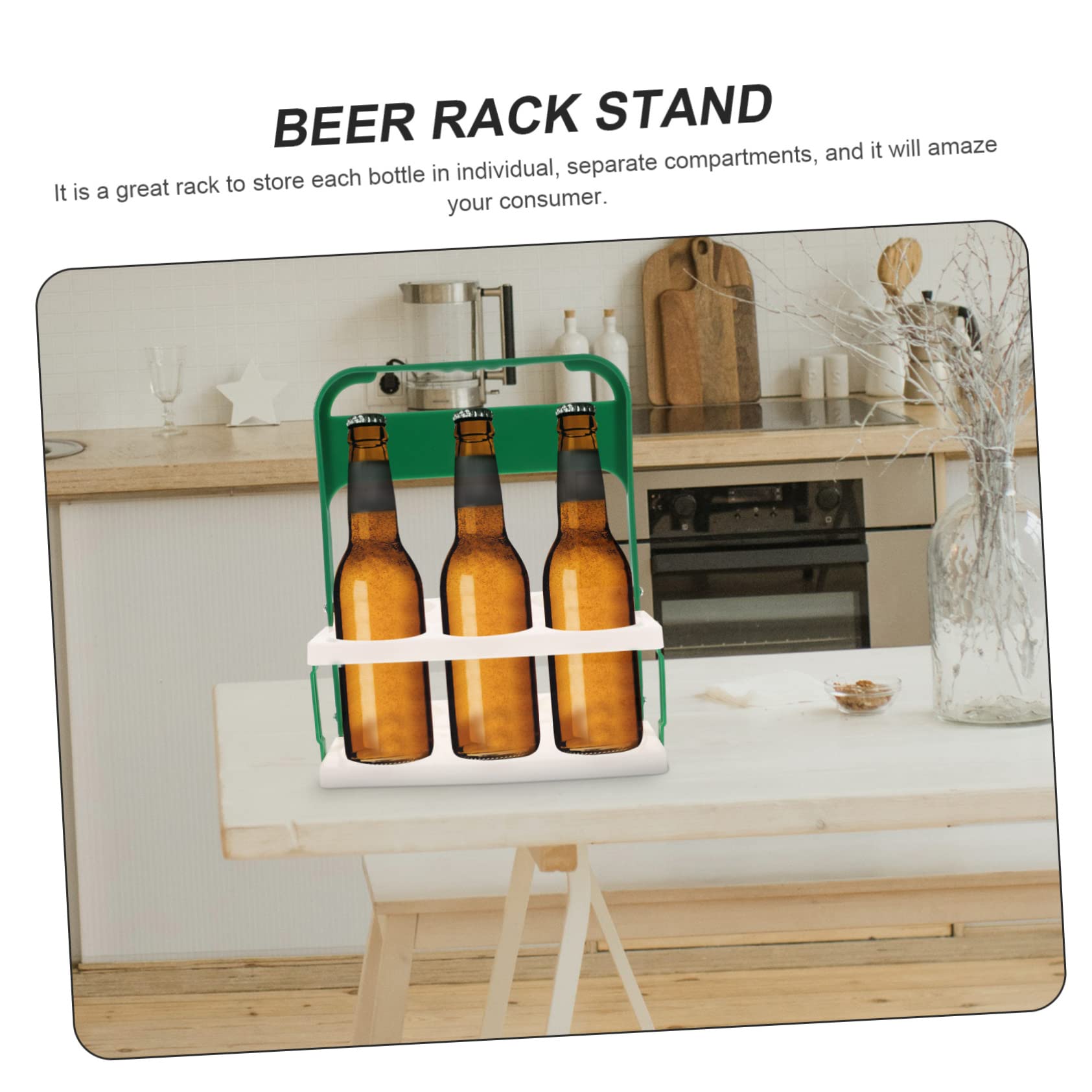 Unomor 2pcs Handheld Beer Bottle Carrier Car Cup Holder Portable Drink Holder