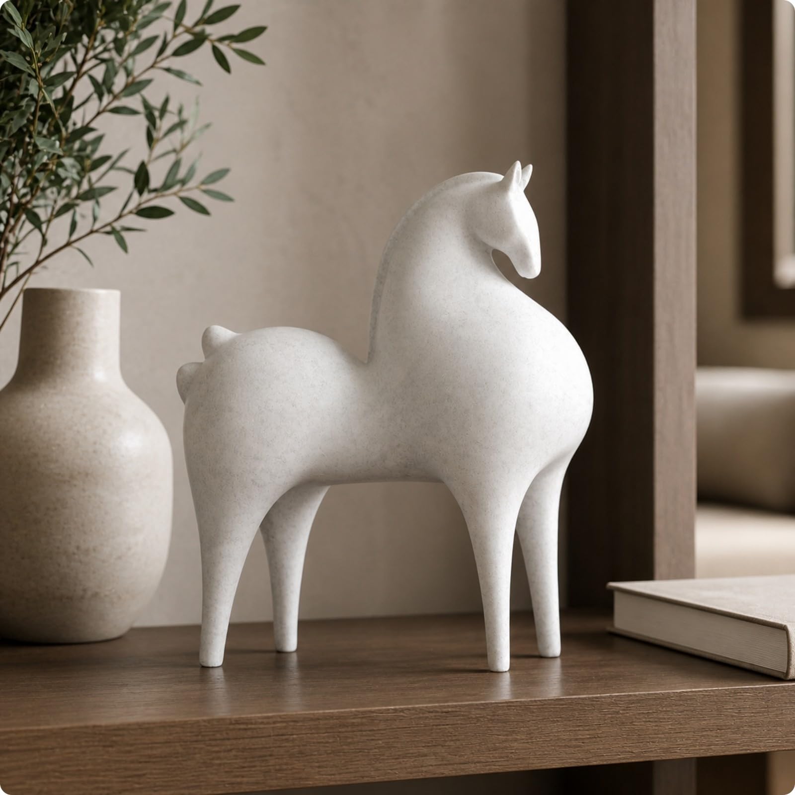 Scultura Minimalista Figura | Statuetta, Astratto, per Soggiorno, Libreria, L