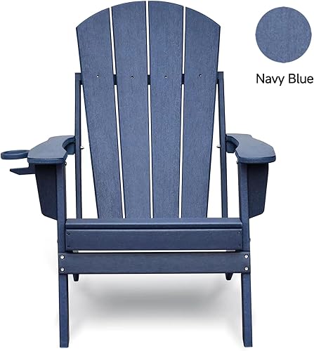 Miniatura 3 de Adirondack - Silla de patio, sillas de exterior resistentes a la intemperie para césped, patio trasero, jardín, hoguera, sillas de plástico para
