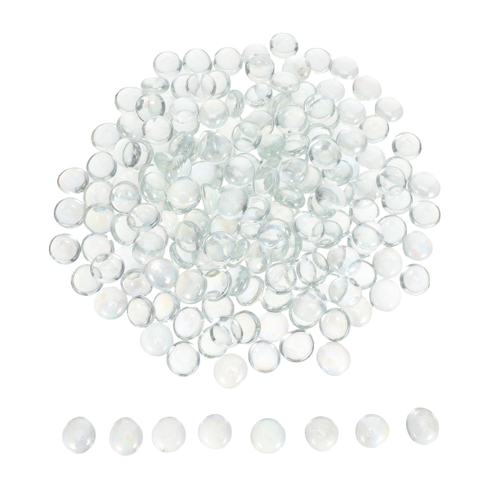 Sassolini di Vetro Piatti 17-19mm, 1800g, per Vasi e Composizioni