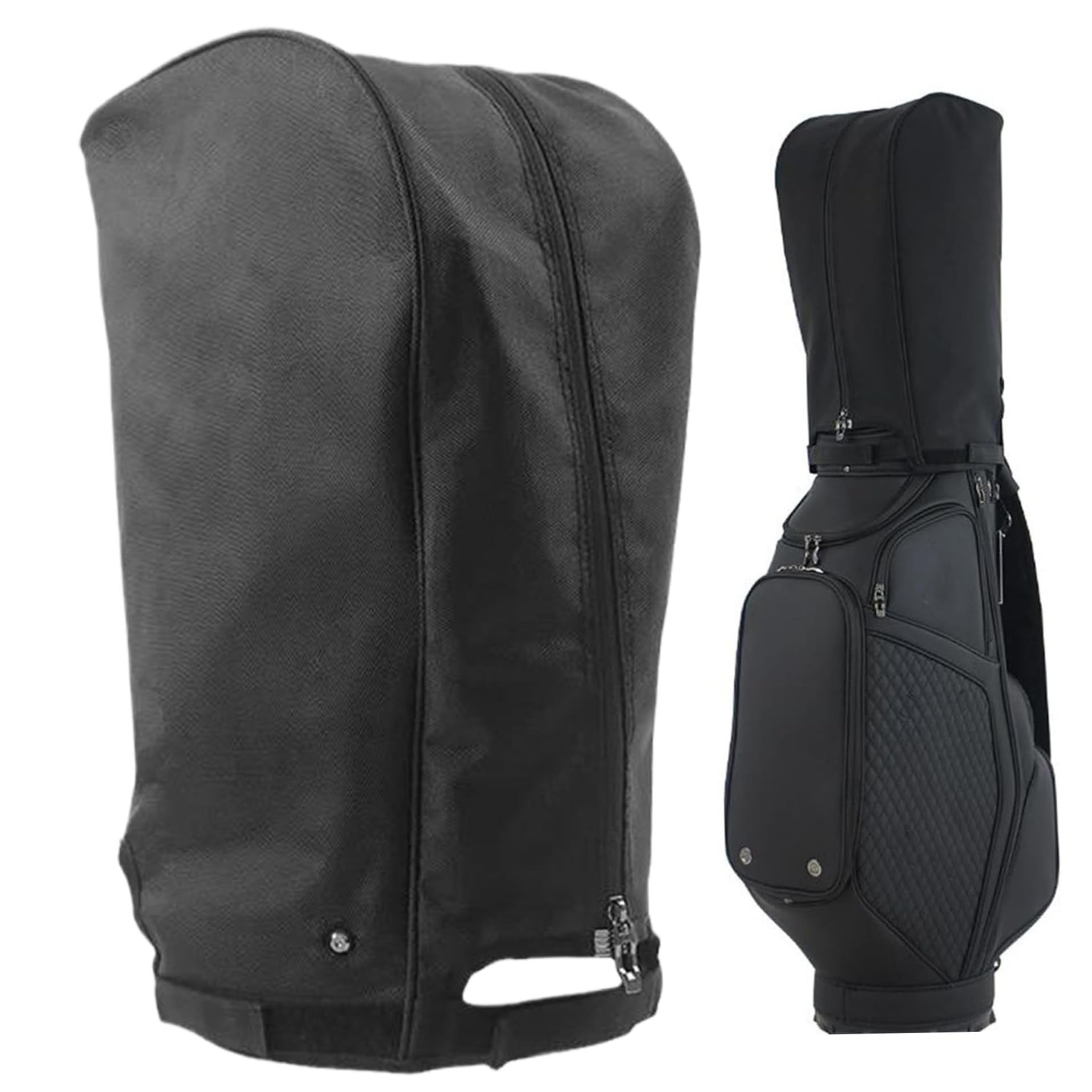 Funda Impermeable para Bolsa de Golf | Funda Impermeable para Bolsa de Golf, Capucha portátil con Cremallera y Capucha con Hebilla Fija para Hombres y Mujeres, Bolsas de Soporte Carrito de transpor