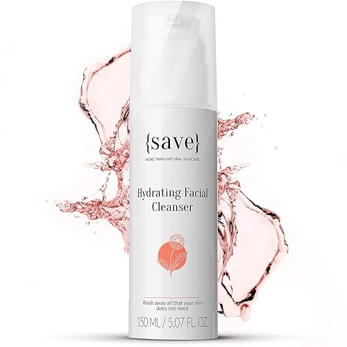 Limpiador facial suave y natural limpiador facial sensible para piel seca sensible hidratación suave vegano fragancia y sin parabenos