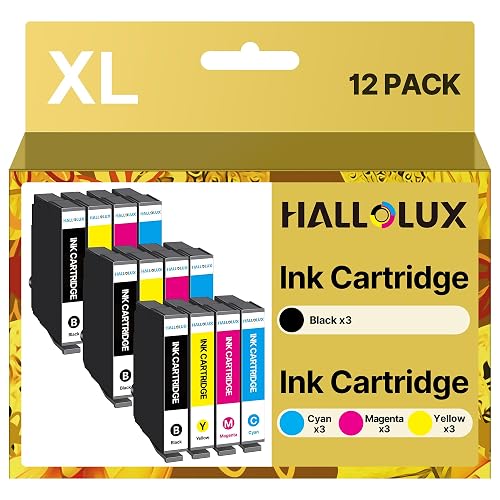 HALLOLUX Kompatibel für 604 Patronen Kompatibel für 604XL Multipack für Epson XP 3200 Druckerpatronen für XP 2205 XP 4200 XP 3205 XP 4205 Workforce WF 2930 WF 2935 WF 2910 (12er-Pack)
