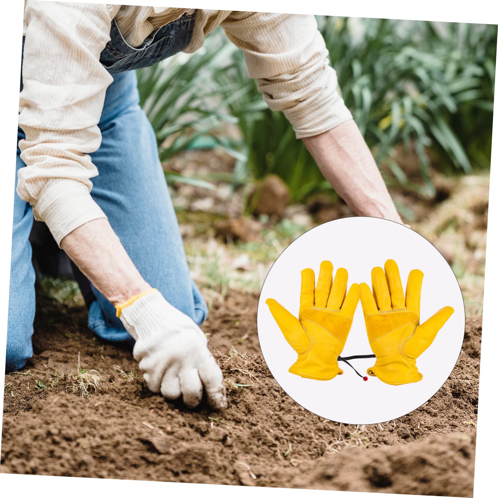 2pares Guantes De Jardinería De De Para Protección Resistente y Para Actividades De Jardinería Plantación y