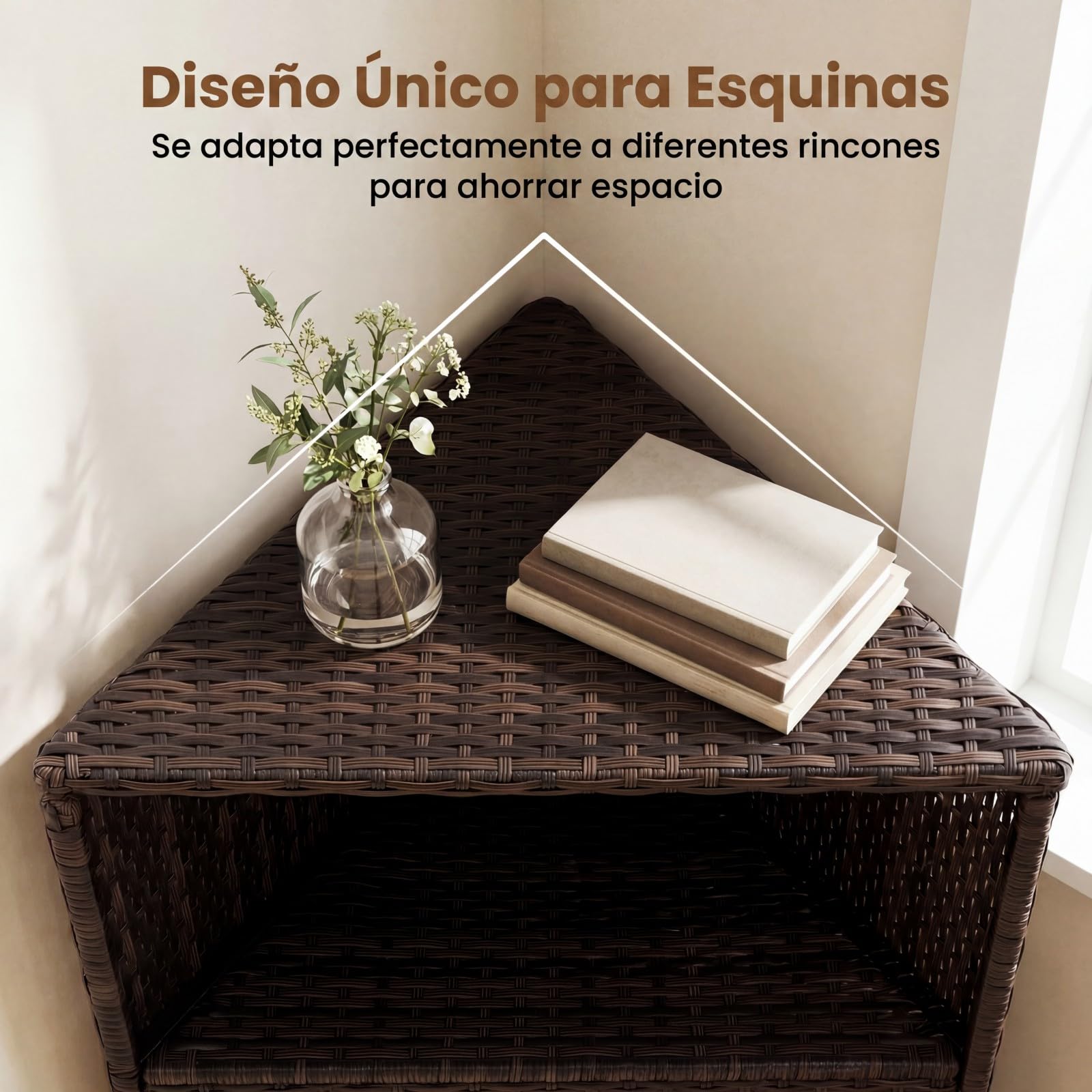 COSTWAY Armario de Ratán para Exterior, Mueble de Almacenamiento con Ruedas, Compartimento Abierto, Armario de 2 Niveles con Puertas, Aparador Rodante para Patio, Jardín, Terraza
