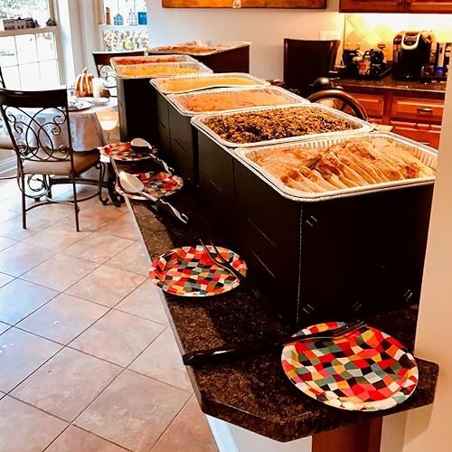 Miniatura 9 de WindBlocker Conservadores de alimentos para fiestas, elegantes y desechables que bloquean viento, calentadores o refrigeradores para catering,