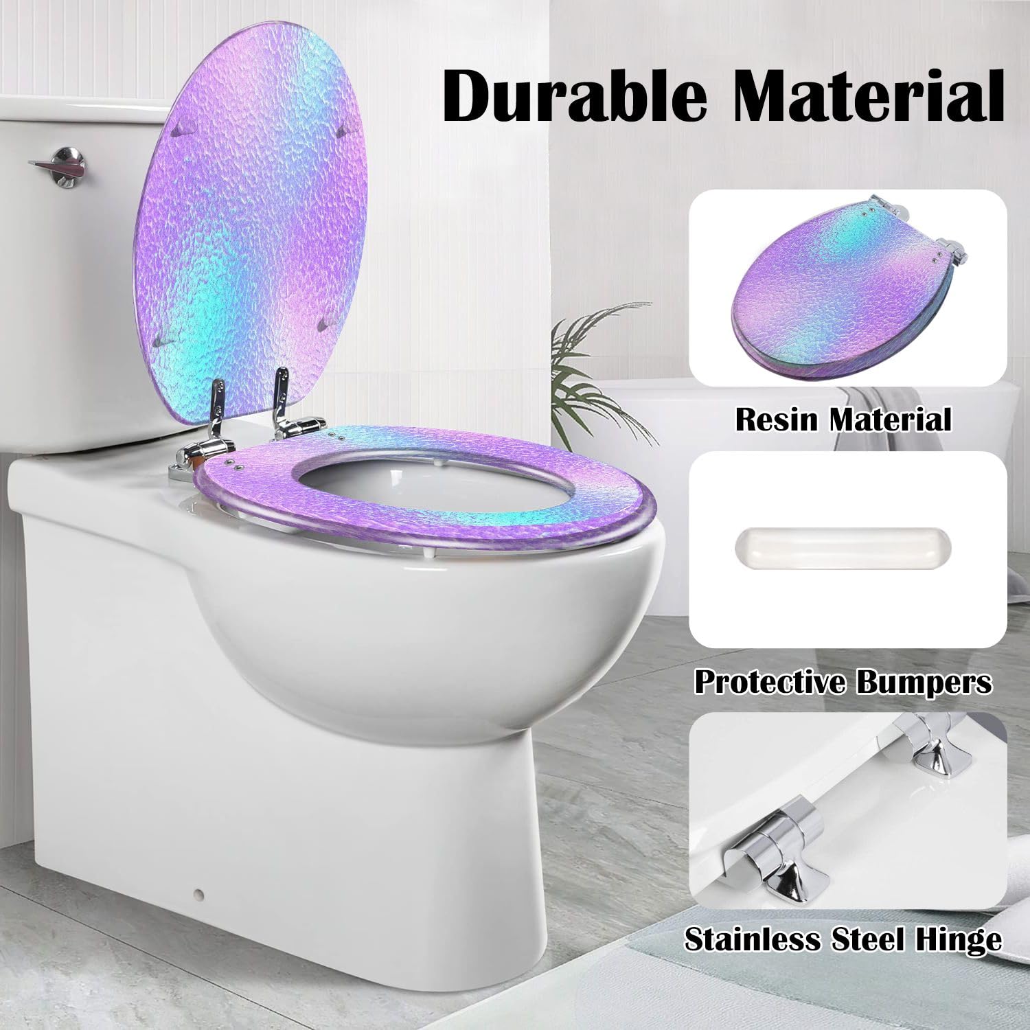 Verlängerter Toilettensitz für den Gebrauch im Badezimmer
