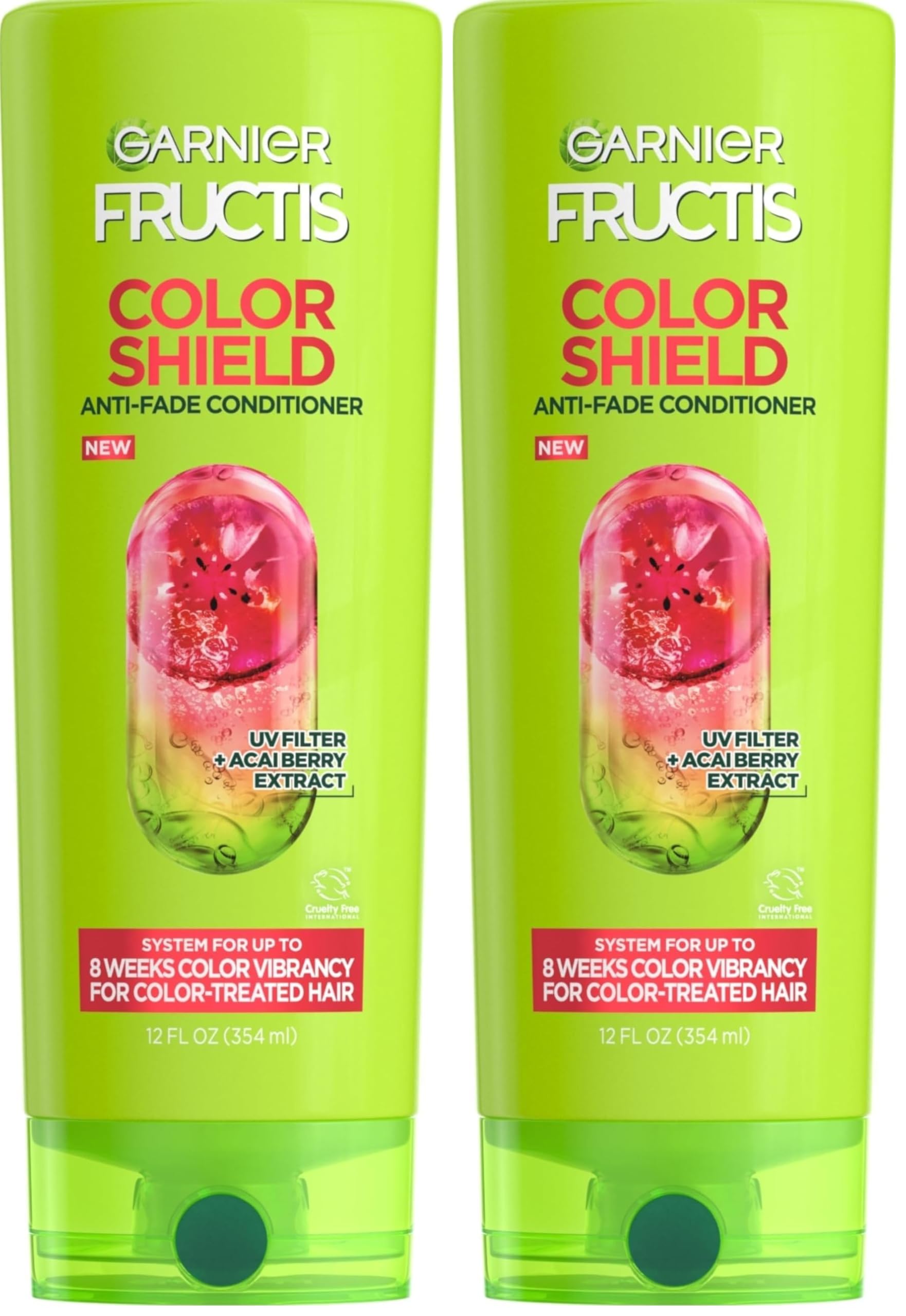 Garnier Fructis Conditioner, Color Shield, 12 Fl Oz | Anti-Fade | For Color-Treated Hair | Pack of 2 Cradle to Cradle Certified Cradle to Cradle Certified Cradle to Cradle Certified