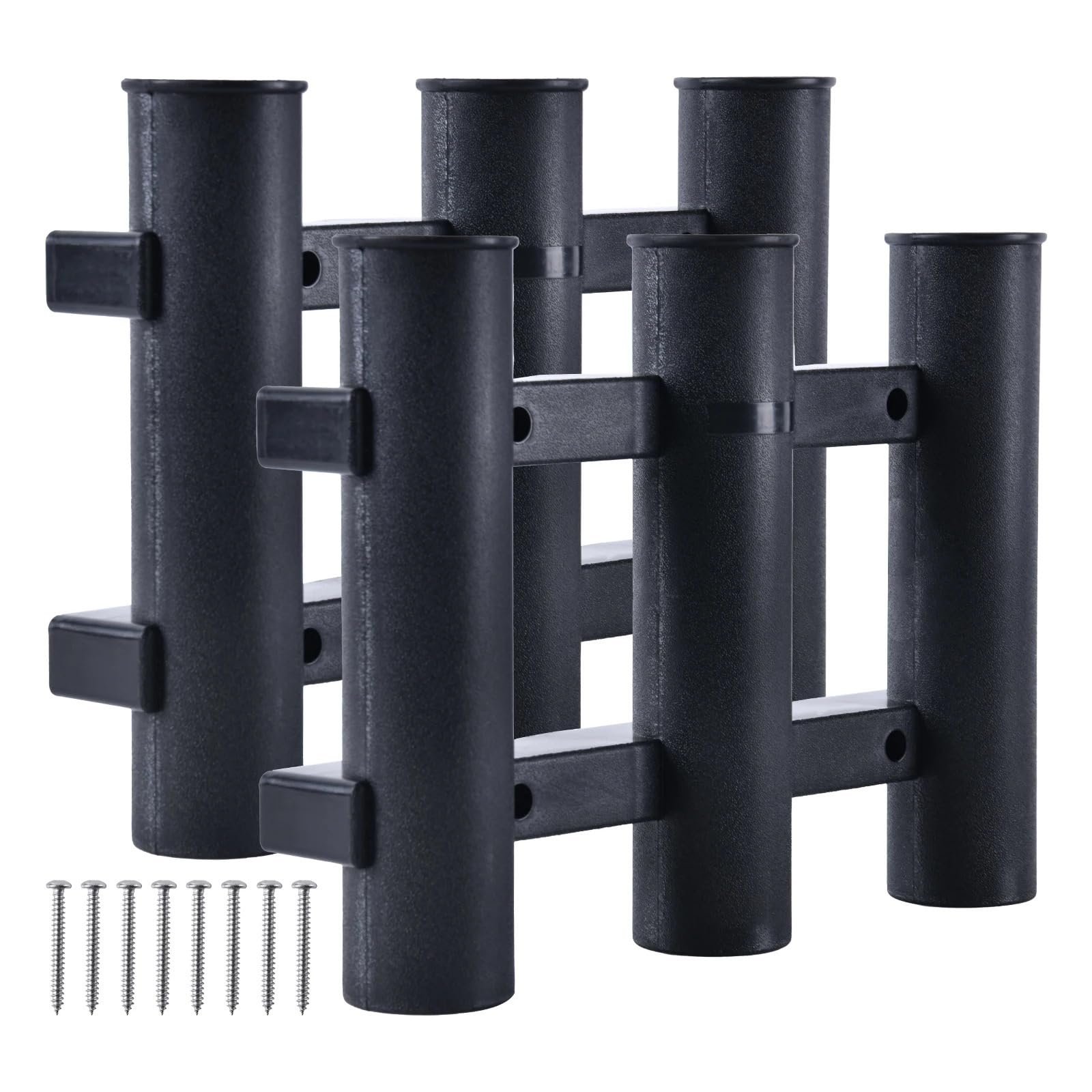 Portacanne da pesca 3-Tude Rack in plastica con accessori for barche a vite