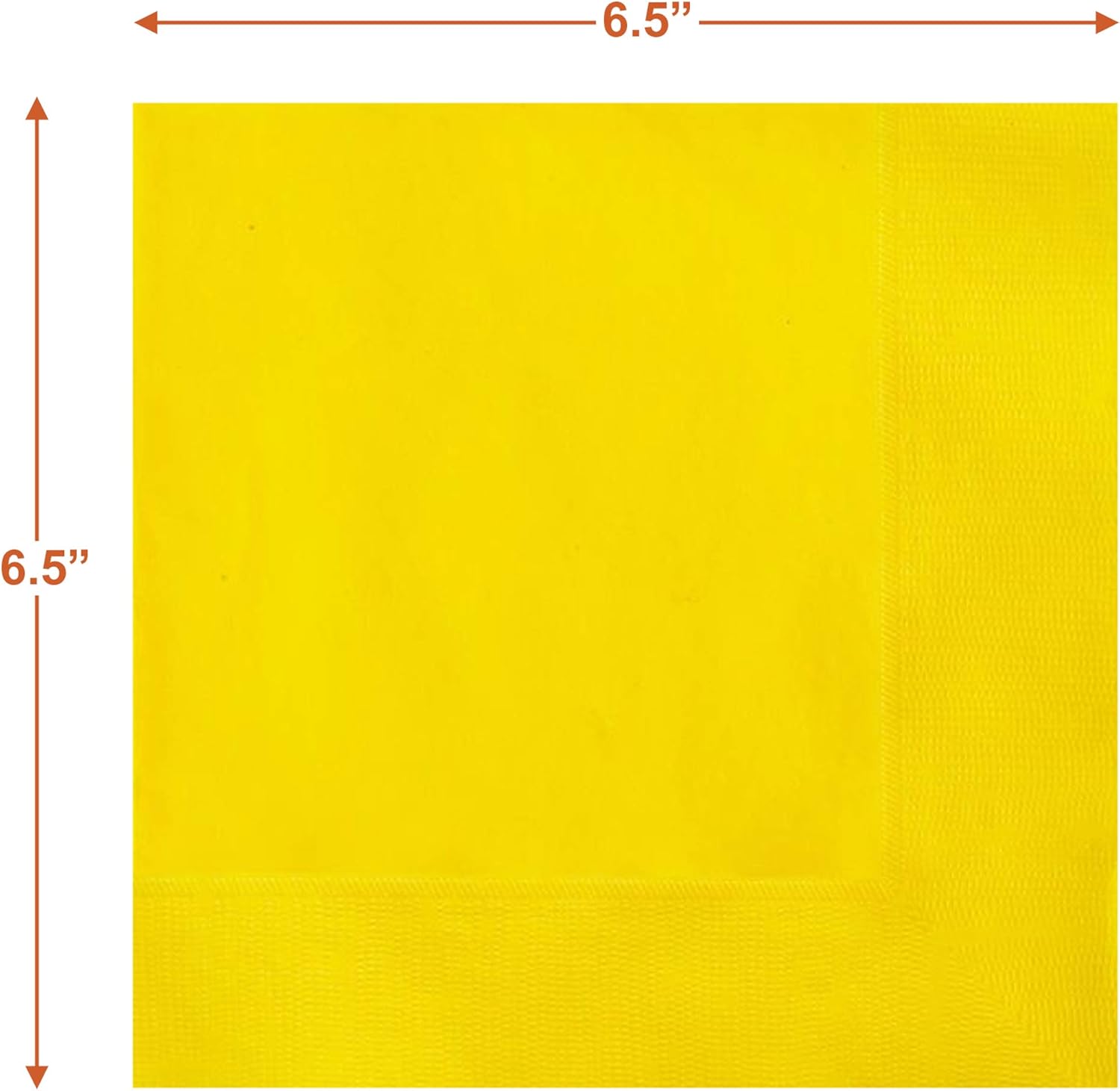 Solid Color Party Supplies Disposable Tablware (Sunflower Yellow Paper Dinner Plates and Luncheon Napkins, Lemon Party Supplies and Summer Table Decorations)
