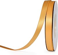 Vista 206 de YAMA Cinta de satén de doble cara, 7/8 pulgadas, 25 yardas para envolver regalos, color rosa