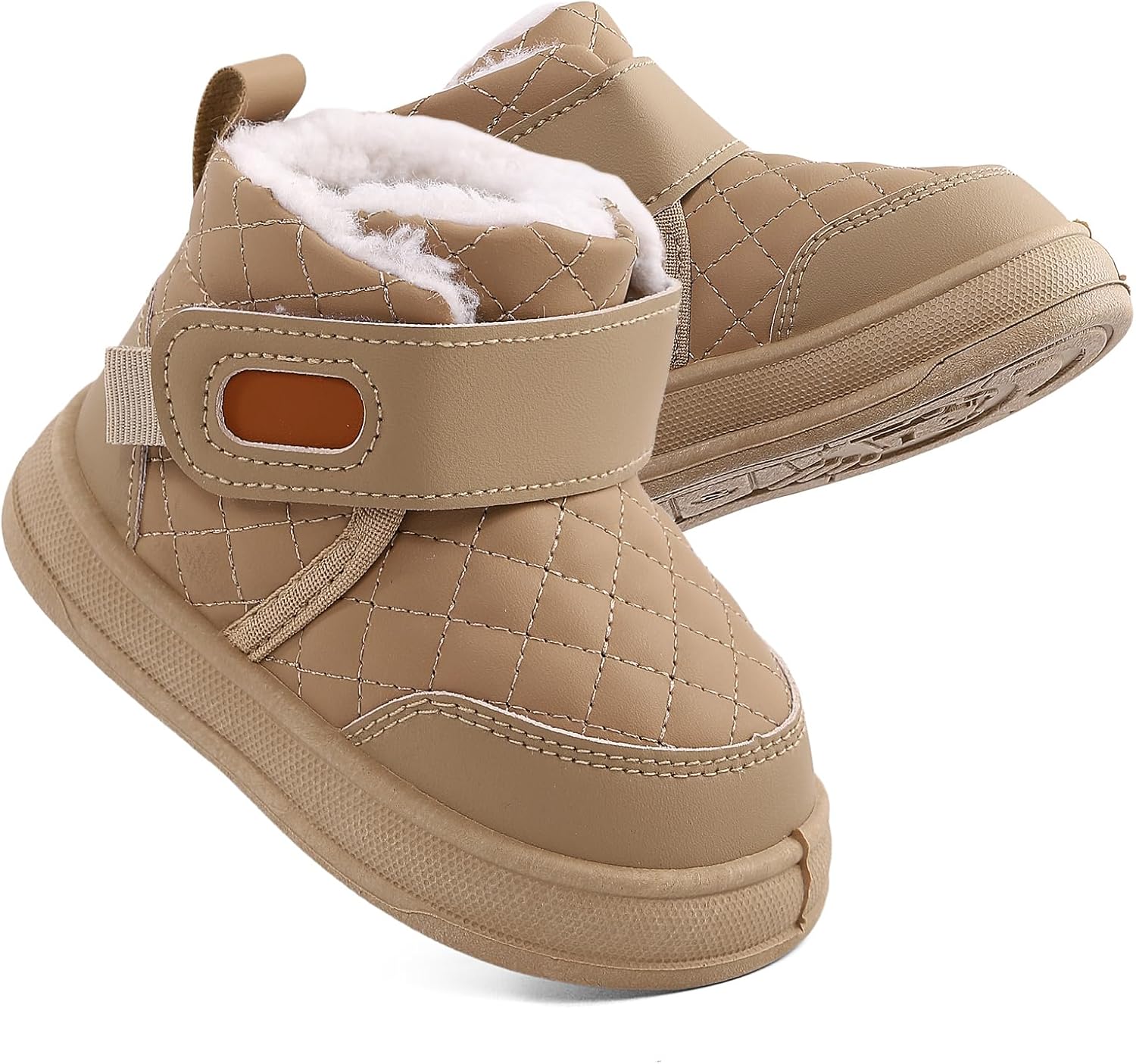 Toddler Snow Boots Boys Girls Waterproof Winter Outdoor Shoes Warm Faux Fur Ankle Booties with Slip Resistant Sole - Image 4