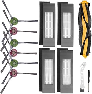 QAQGEAR Replacement Accessories Set for Ecovacs DEEBOT OZMO T8 AIVI T8 Max T8 950 920 Robot Vacuum Cleaner, with 6 Side Brushes, 1 Main brush, 4 Filters, 2 Tools