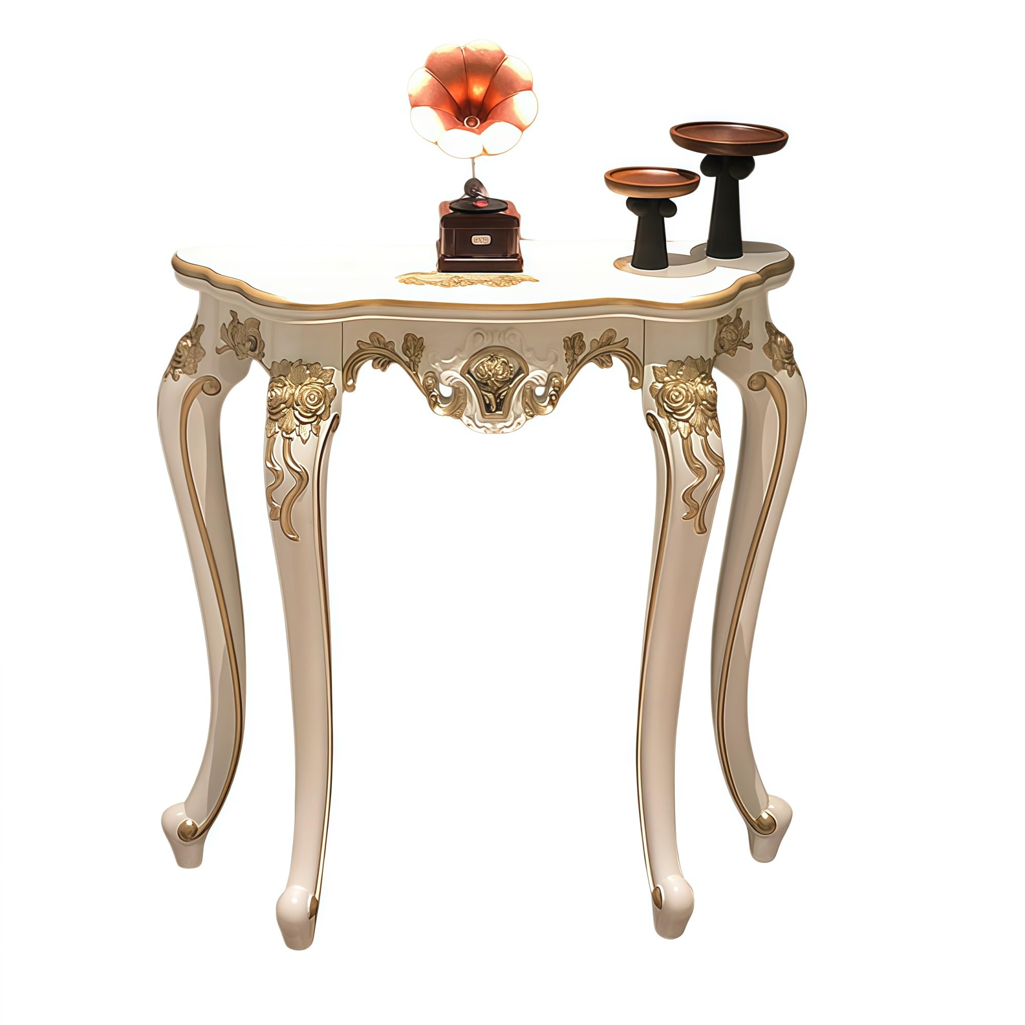 Tavolo consolle vintage francese d'ingresso, stretto fattoria corridoio tavolino da esposizione per soggiorno, ingresso, ingresso, facile da montare