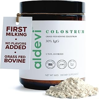 Bovine Colostrum Powder, Grass-Fed & Pasture-Raised, Freeze-Dried, High IgG, Unflavored, Mixes Easily, Gut & Immune Support, Third-Party Tested, 30 Servings