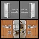 LAPO Mortise Door Lock for Home Main Door & Bedroom with Handle | Heavy-Duty 70mm Cylinder | Left-Right Fit 30-50mm Door Home Office Hotel | 3 Brass Keys | 50x85mm Body | Matt Finish | Ro-126 gallery image