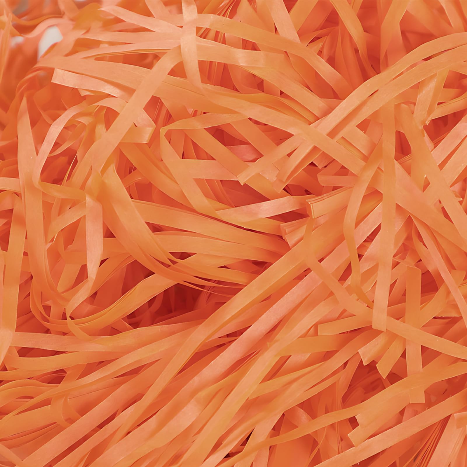 Orange Shredded Tissue Paper for Gift Boxes, 200g Orange Shredded Paper for Gift Packaging, Party Decorations and Festive Fillings, Soft and Vibrant Tissue Papers Sheets