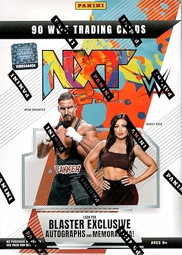 Panini Prestige Panini WWE NXT 2.0 Blaster Box - 90 cartas coleccionables de lucha libre