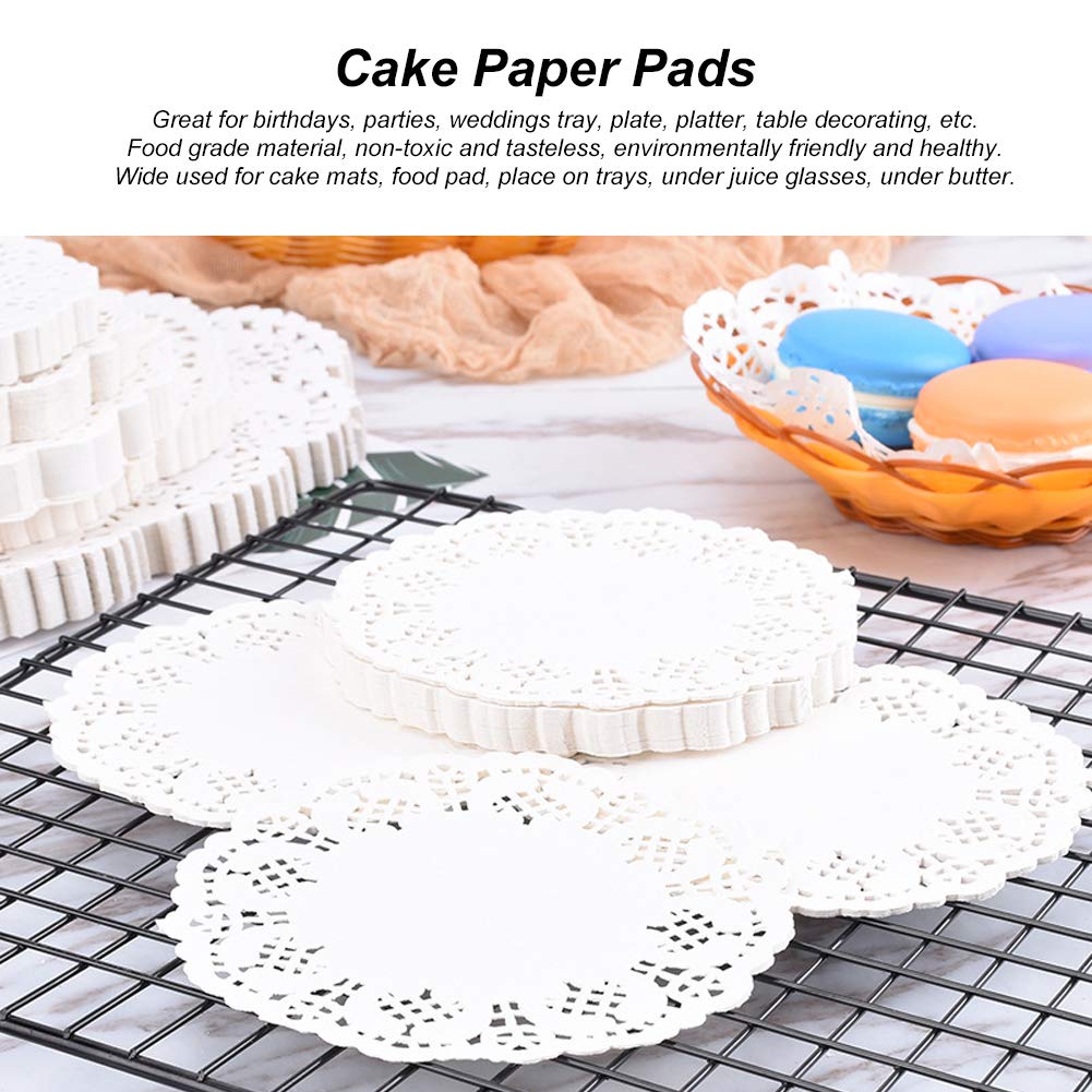 Paper Placemats, 420Pcs Hollow Out Paper Doilies Cake Doilies Table Doilies Wedding Placemats Food Trays for Home Party