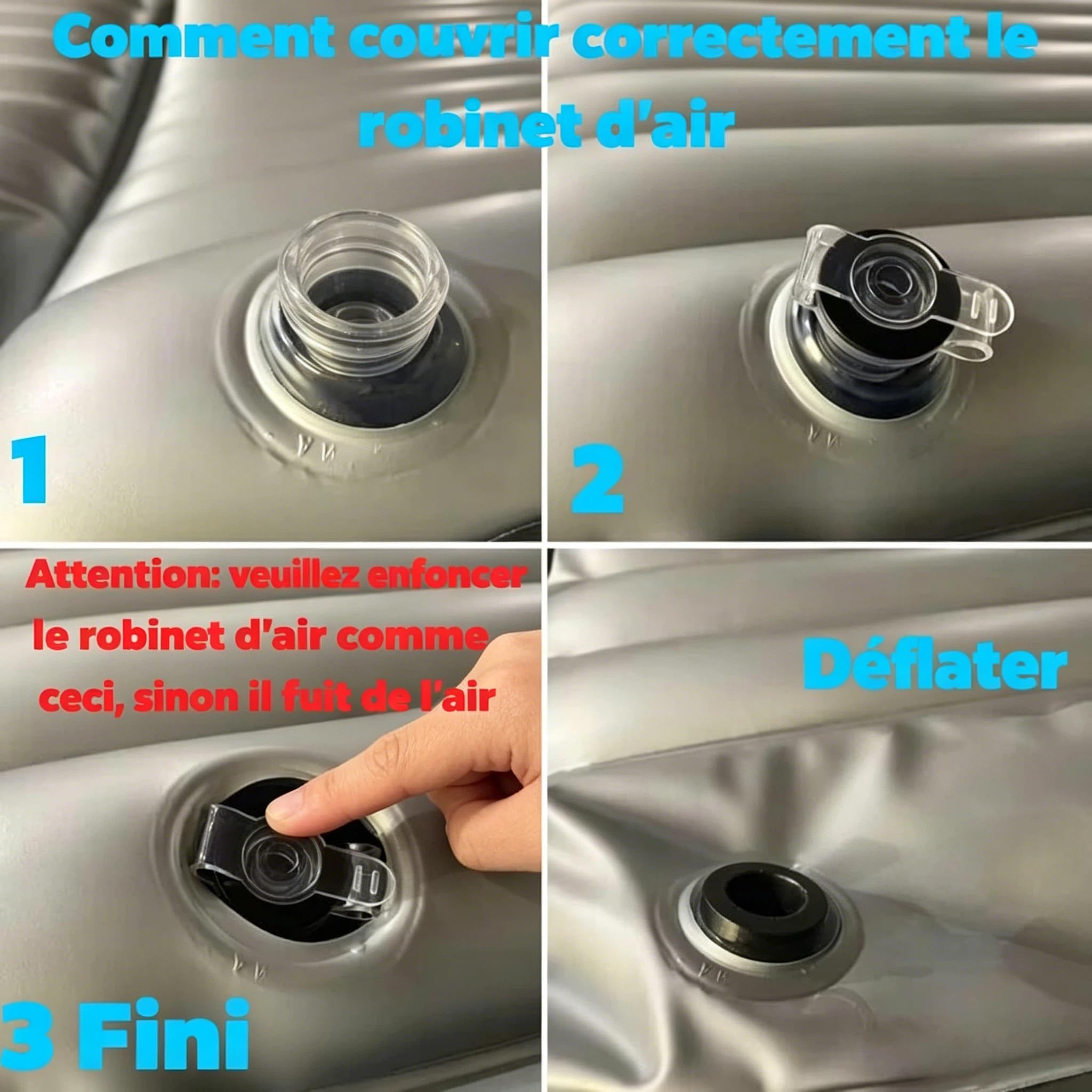 Matelas Gonflable de Voiture SUV Camping avec Pompe à Air Lit Gonflable pour Le siège arrière de Auto