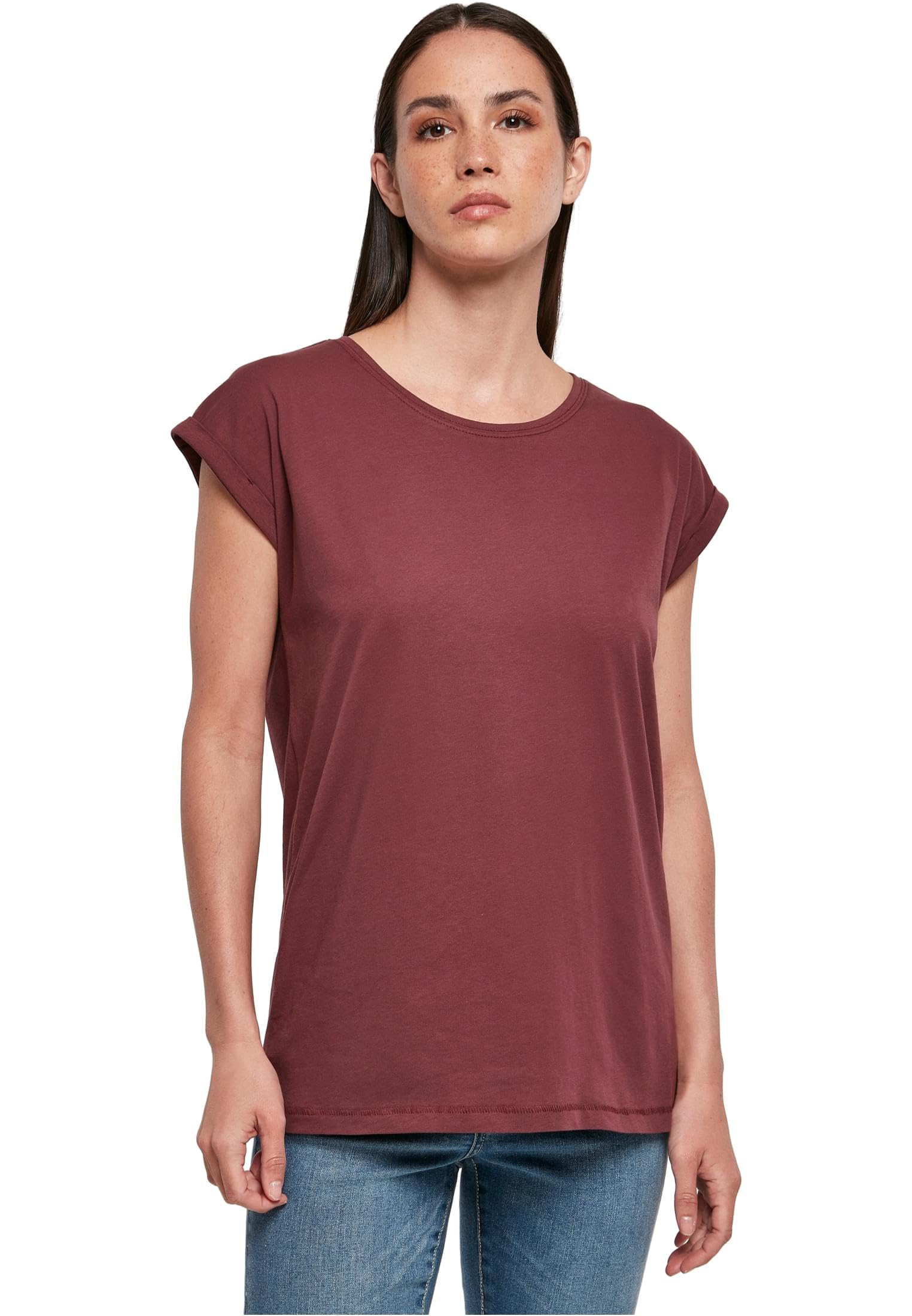 Build your Brand Women's T-Shirt, Cherry, L
