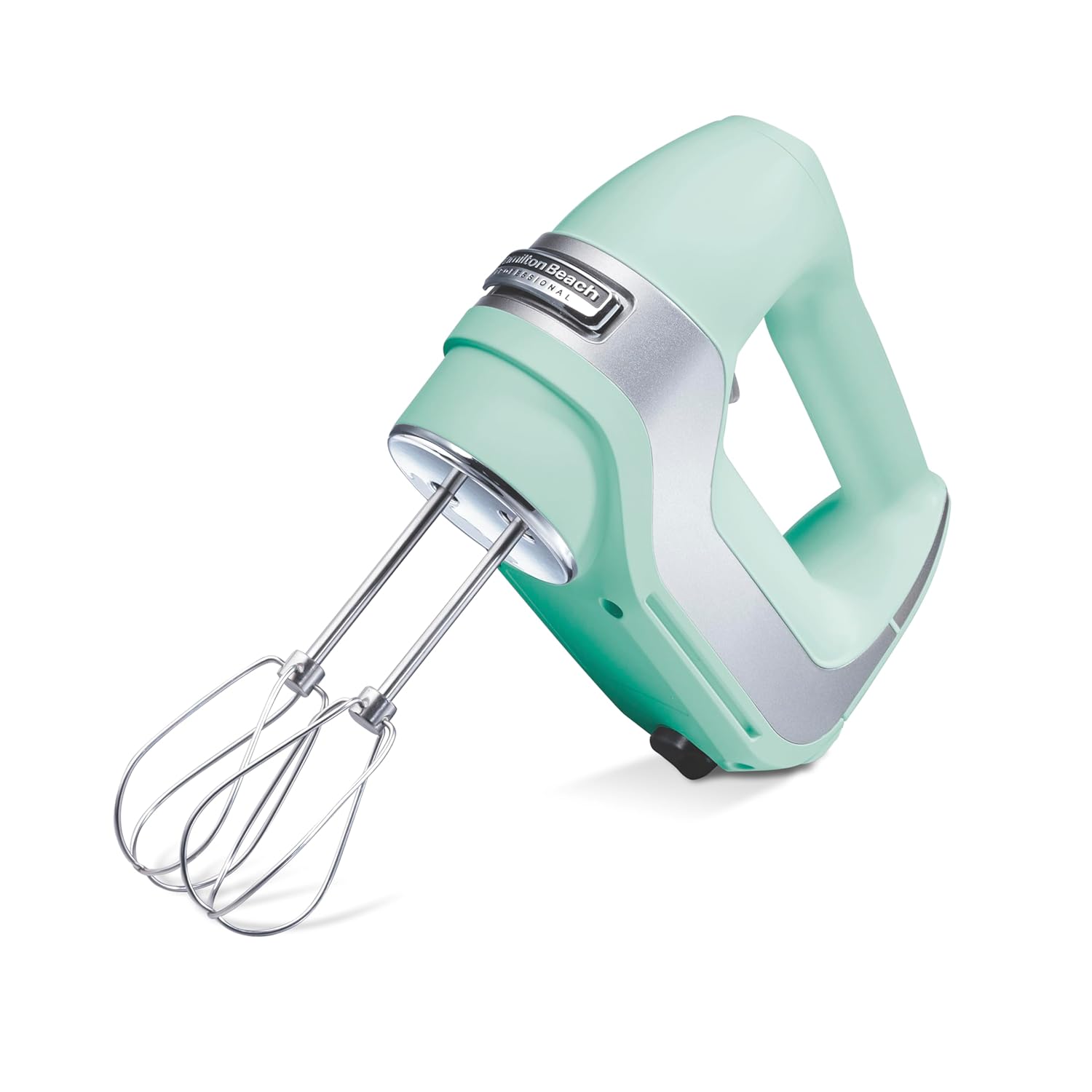 Hamilton Beach Professional 5-Speed Electric Hand Mixer with Snap-On Storage Case QuickBurst Stainless Steel Twisted Wire Beaters and