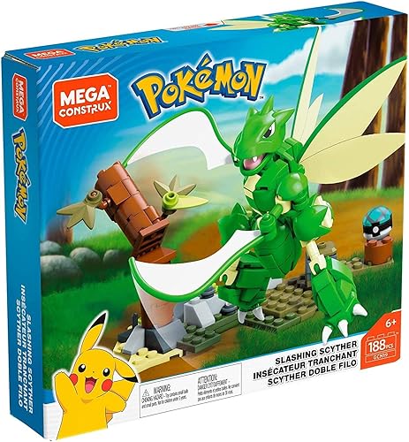 Miniatura 5 de Mega Pokemon Construx - Juego de construcción de 188 piezas  Guadaña de corte