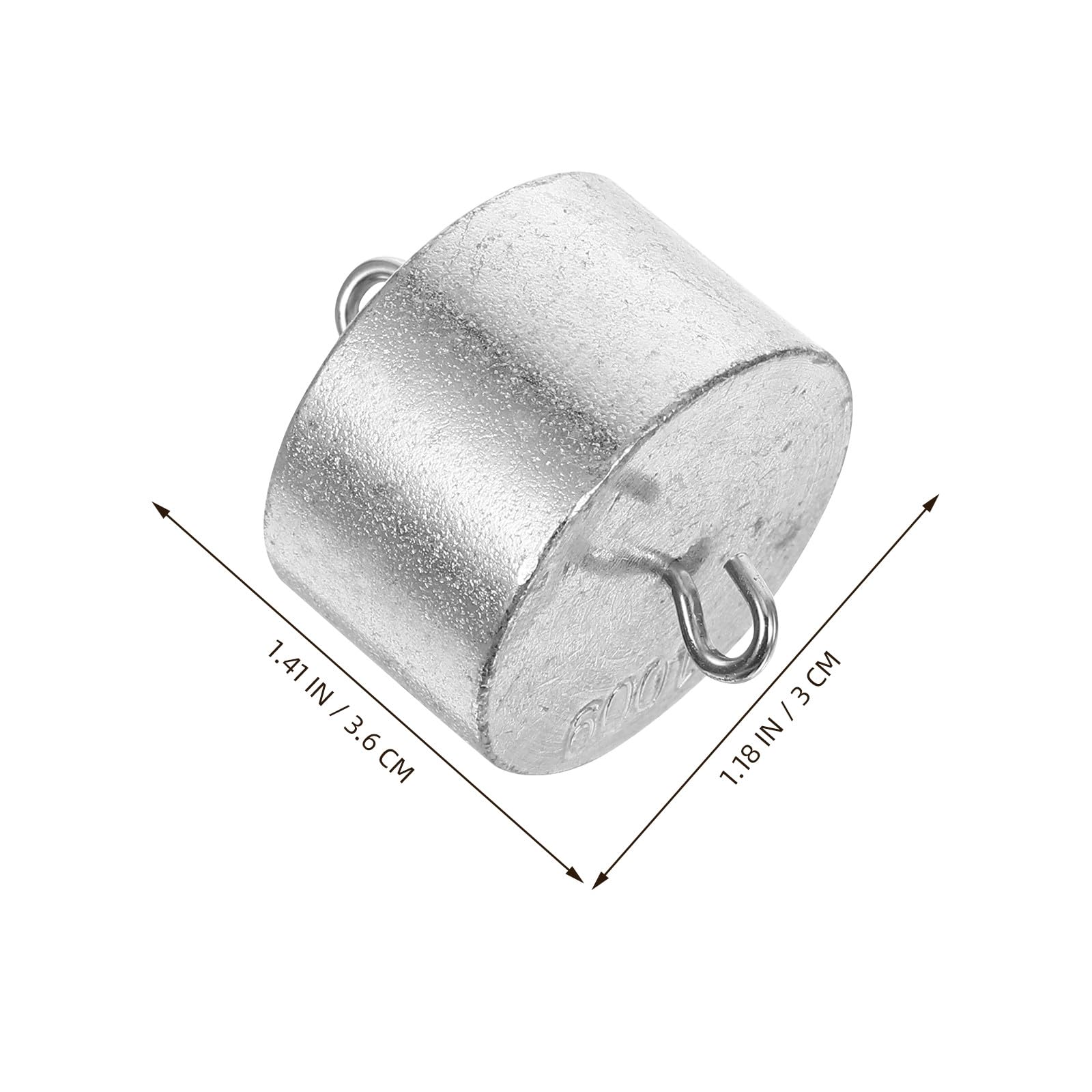 4 Pezzi Set di Pesi di Calibrazione da 100g in Ferro con Doppio Gancio, Precisione per Misurazioni Accurate in Laboratori Scolastici e Esperimenti Scientifici