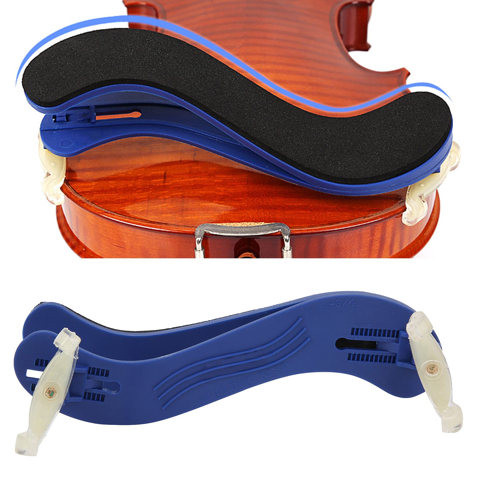 Maxmartt Violin Shoulder Rest – Adjustable For 3/4 & 4/4 Size Violins, Collapsible, Soft EVA Foam Pad, Lightweight & Portable