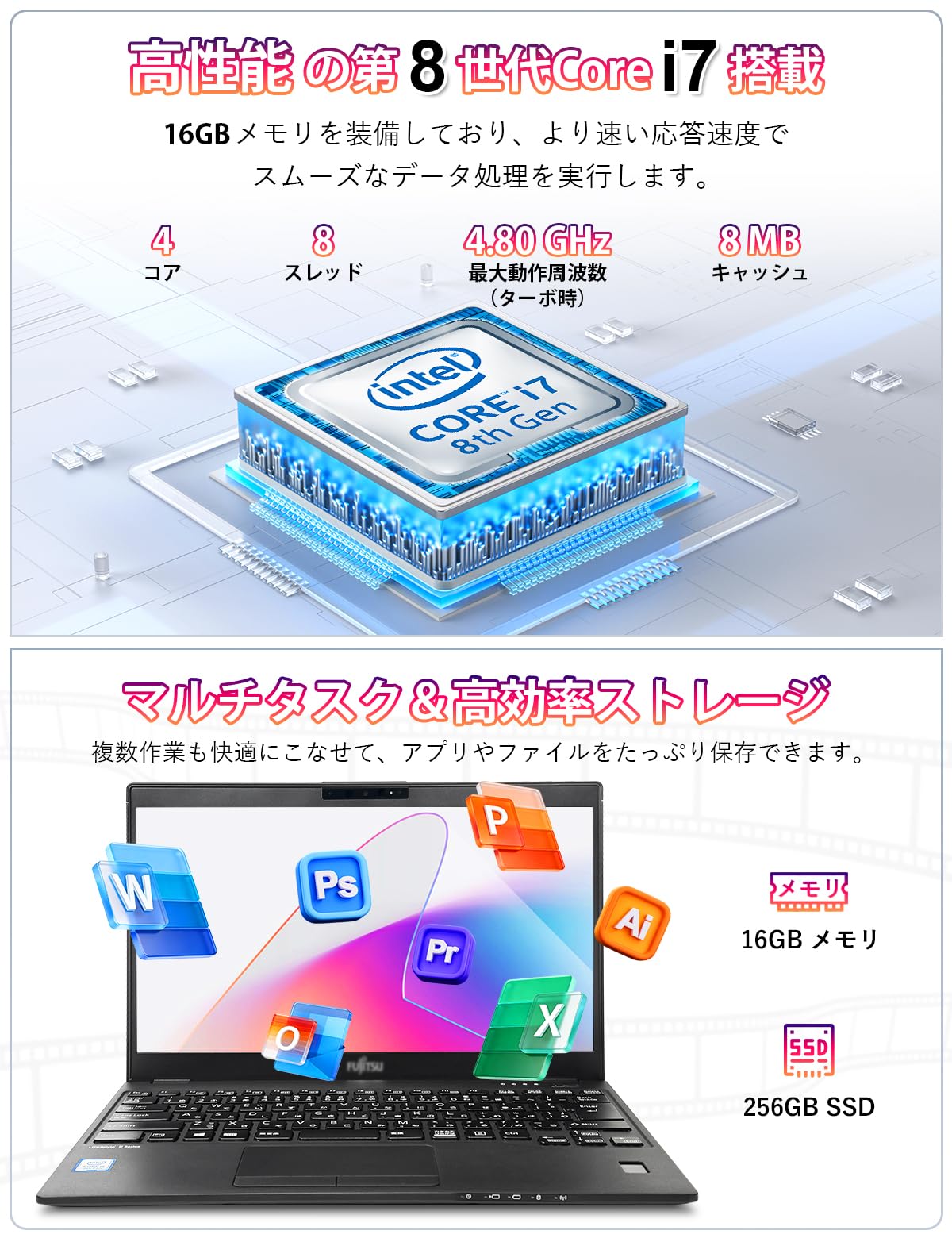 Amazon.co.jp: 【整備済み品】中古 ノートパソコン U939/B 13.3インチ