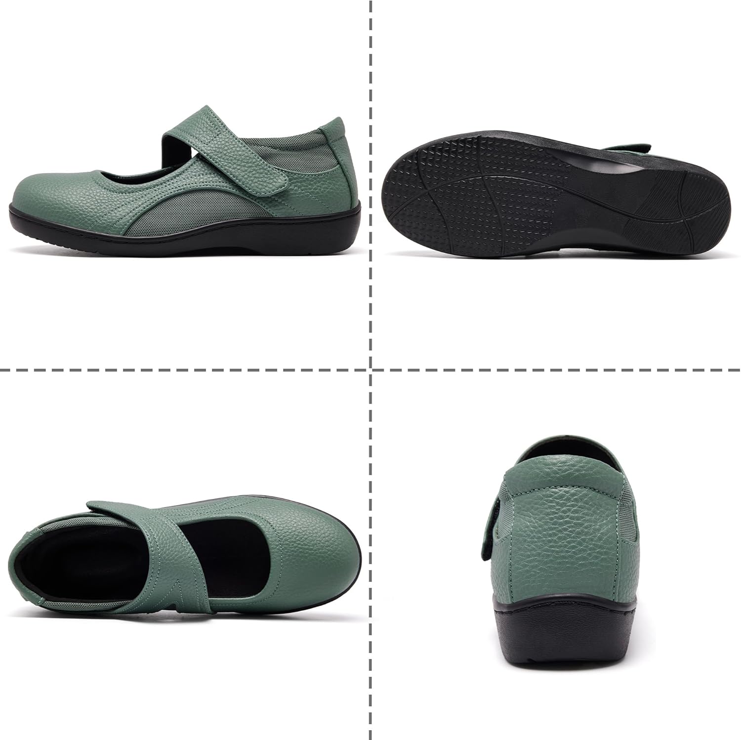 Women's Comfortable Mary Jane Flats - Women Oxford Shoes Leather Round Toe Flats - Fashionable Casual Dress Shoes - Image 4