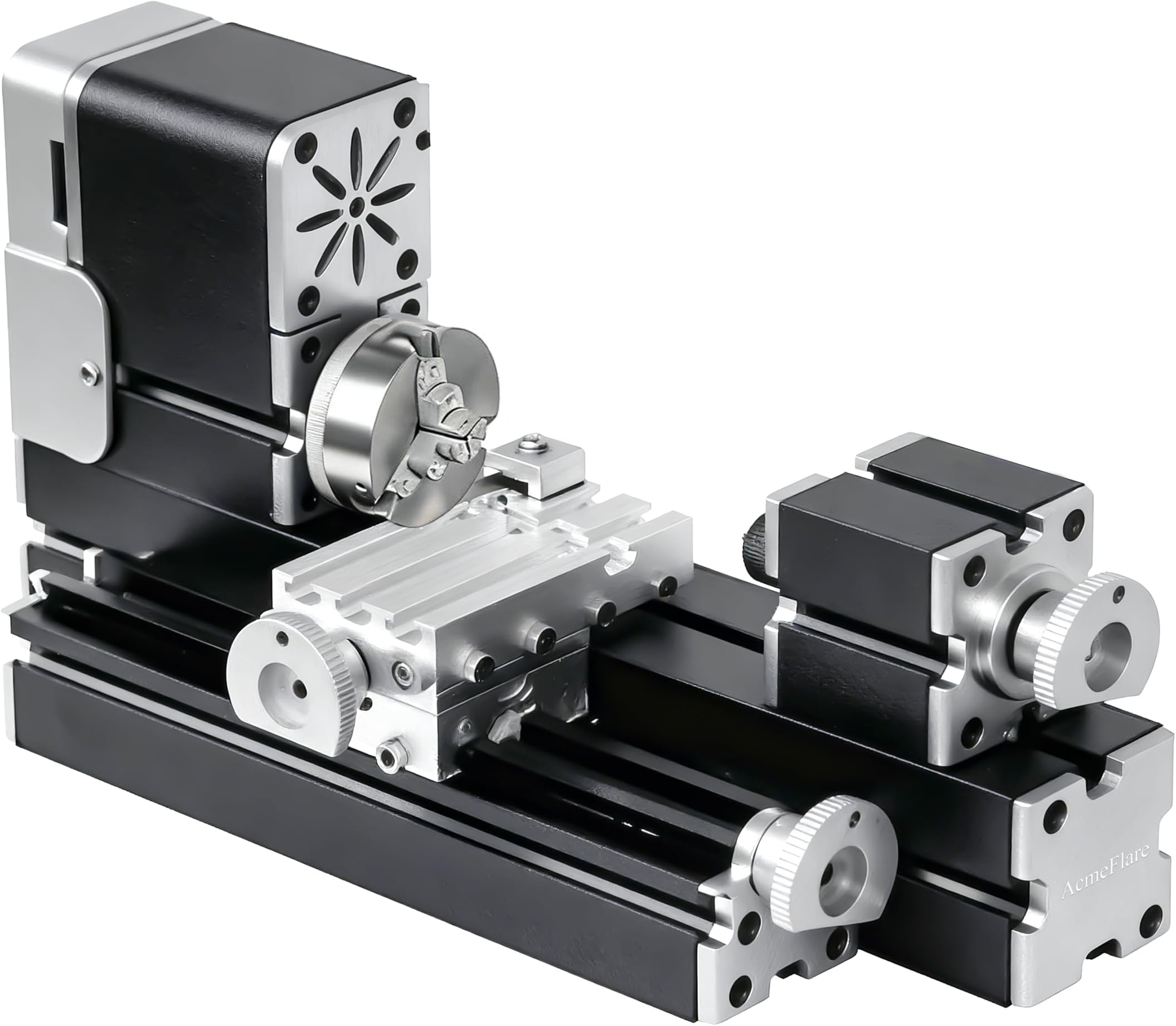 All-Metal Miniature Lathe 36W 20000rpm Didactical Mini Metal Lathe Machine for Hobbyist Woodworking Craft