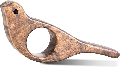 Soporte para páginas de libros de nogal con diseño de pájaros, soporte de madera con acabado liso para leer, regalo ideal para lector de libros,