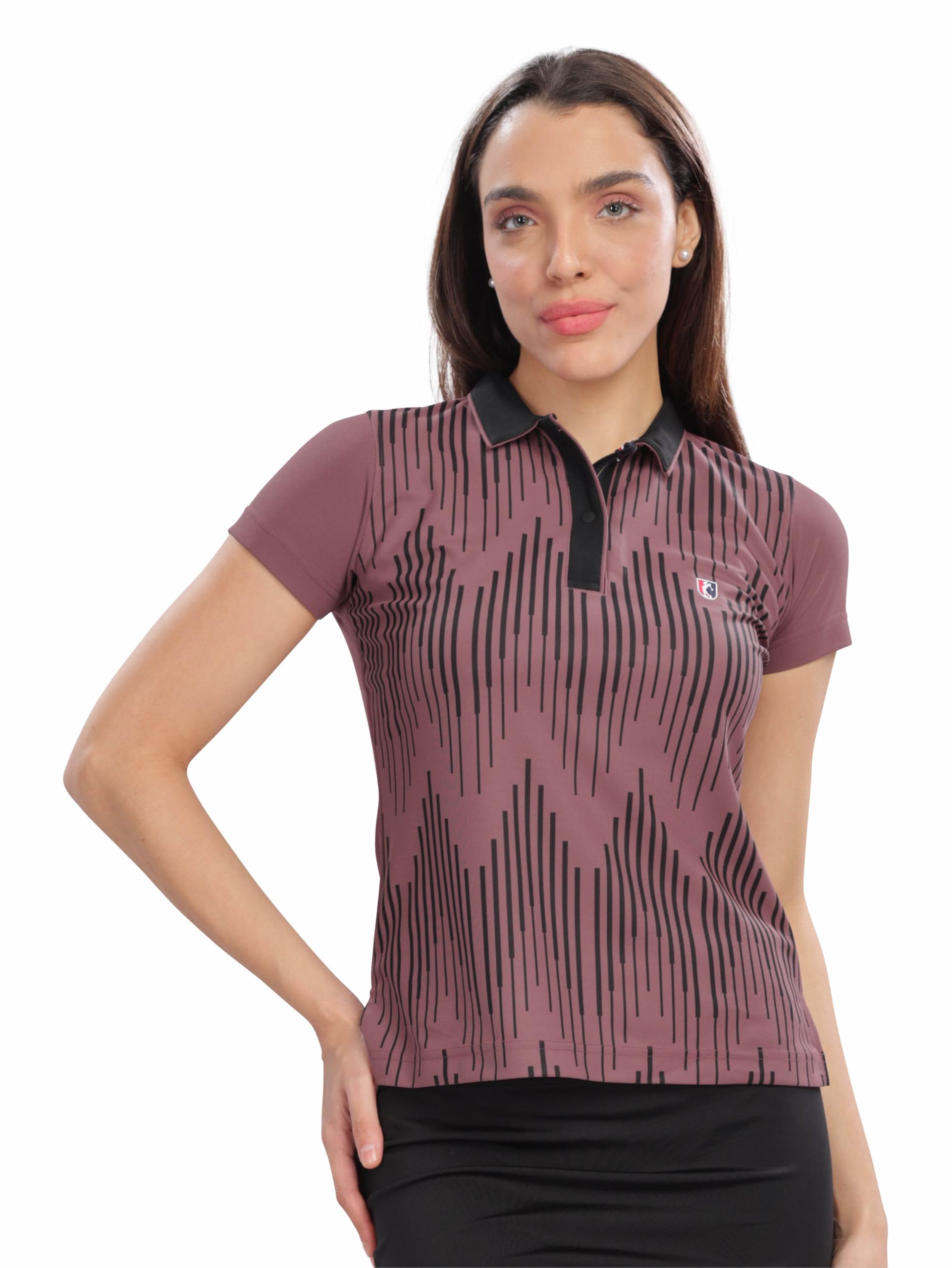 STELLERS Women's Half Sleeve Active Wear Polo T-Shirt| Feather Touch Feel | Regular Fit | Odour Resistant | Anti-Static | Wrinkle Free | Quick Dry | Stretchable | Lightweight | Sweat-Proof-picture-17
