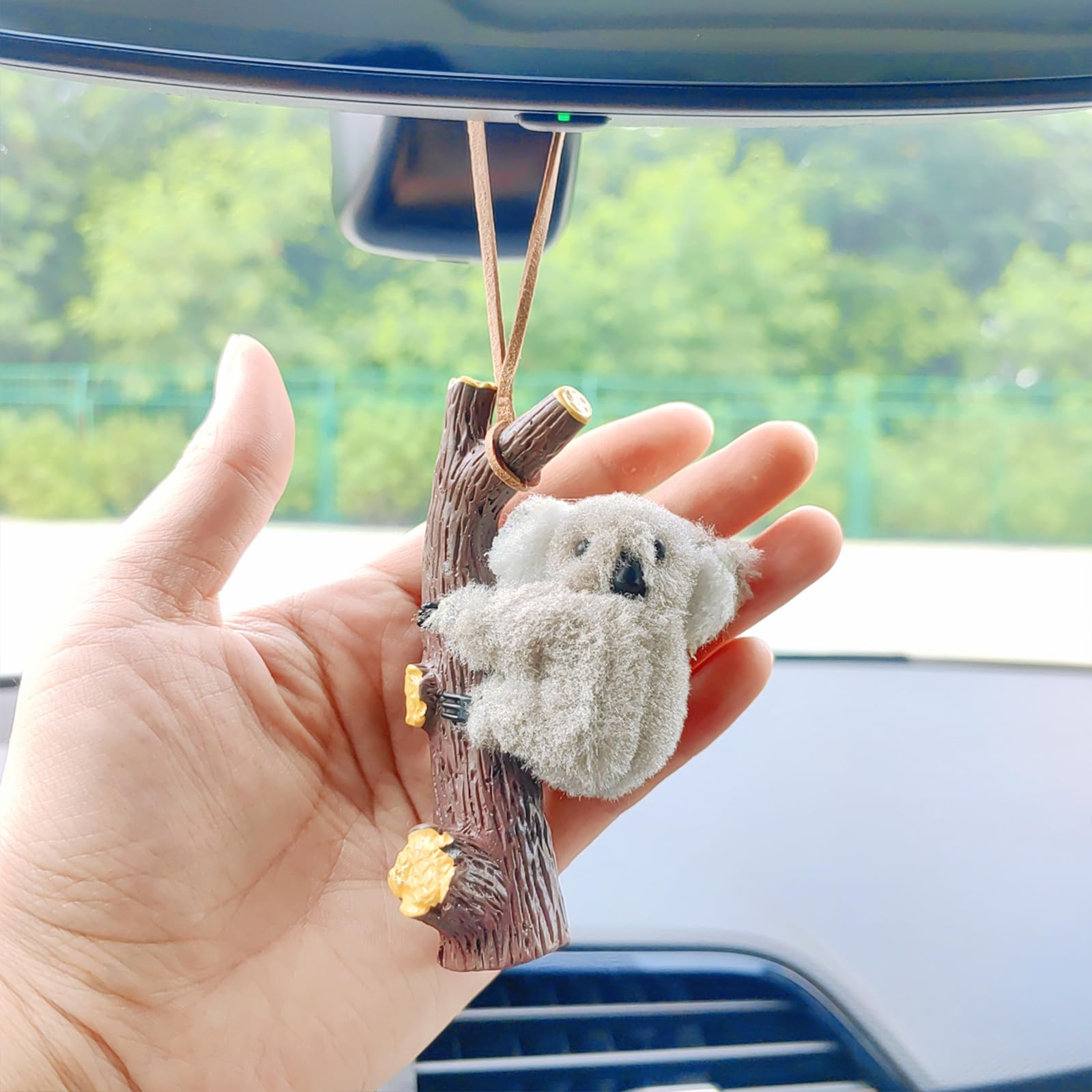 Peluche Koala Per Auto - Decorazione Per Cruscotto O Presa D'Aria, Con Portafoto Magnetico