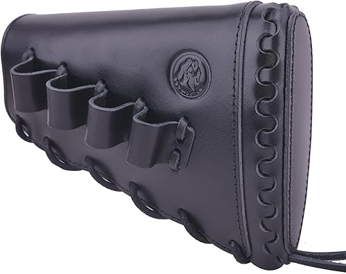 Vista 29 de Tas Trost Munición de culata de rifle de cuero de vaca de grano completo con soporte de cartucho para .45-70 308 30-06, manga de munición cosida a