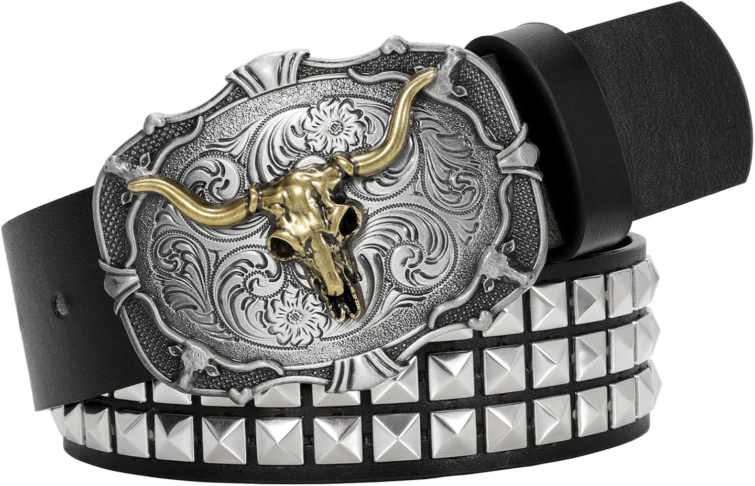 BELTROAD Cowboy Cowgirl Belts for Women Men Western Belts for woman Rhinestone Belt With Western Buckle