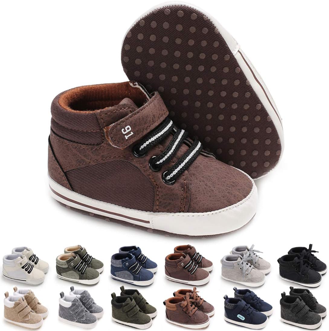 Toddler Baby Boys Girls High Top Sneaker First Walk Ankle Boots