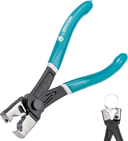 LIBRATON Car Clamp Pliers, Click&Clic-R Hose Clamp Pliers, 180mm Spring Construction Pliers, Easy to Install and Remove, for Car Maintenance - 1