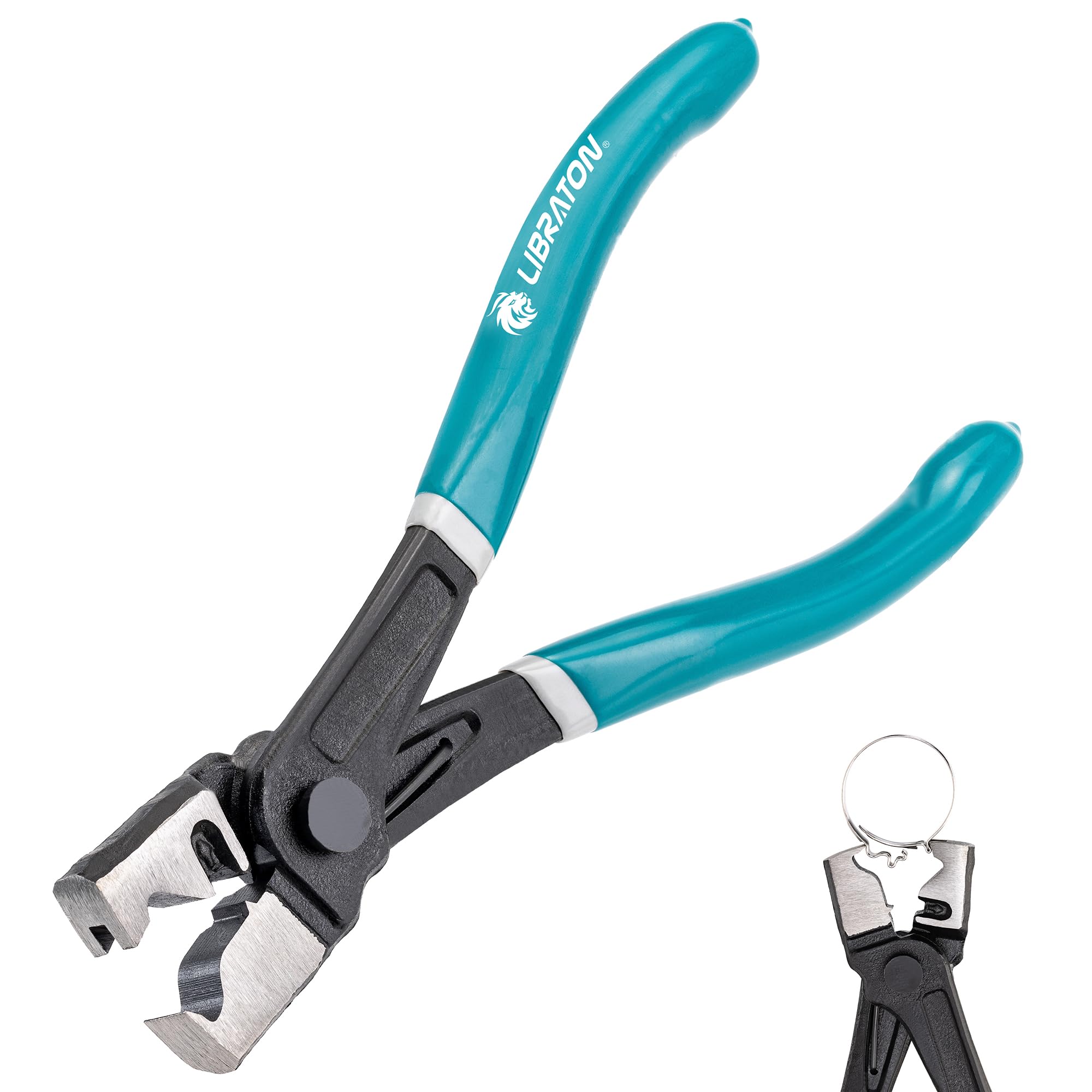 LIBRATON CV Boot Clamp Pliers, Clic & Clic-R Hose Clamp Pliers, 7 Inches Heavy Duty Clamp Tool with Spring-Loaded for Quick Removal & Installation,