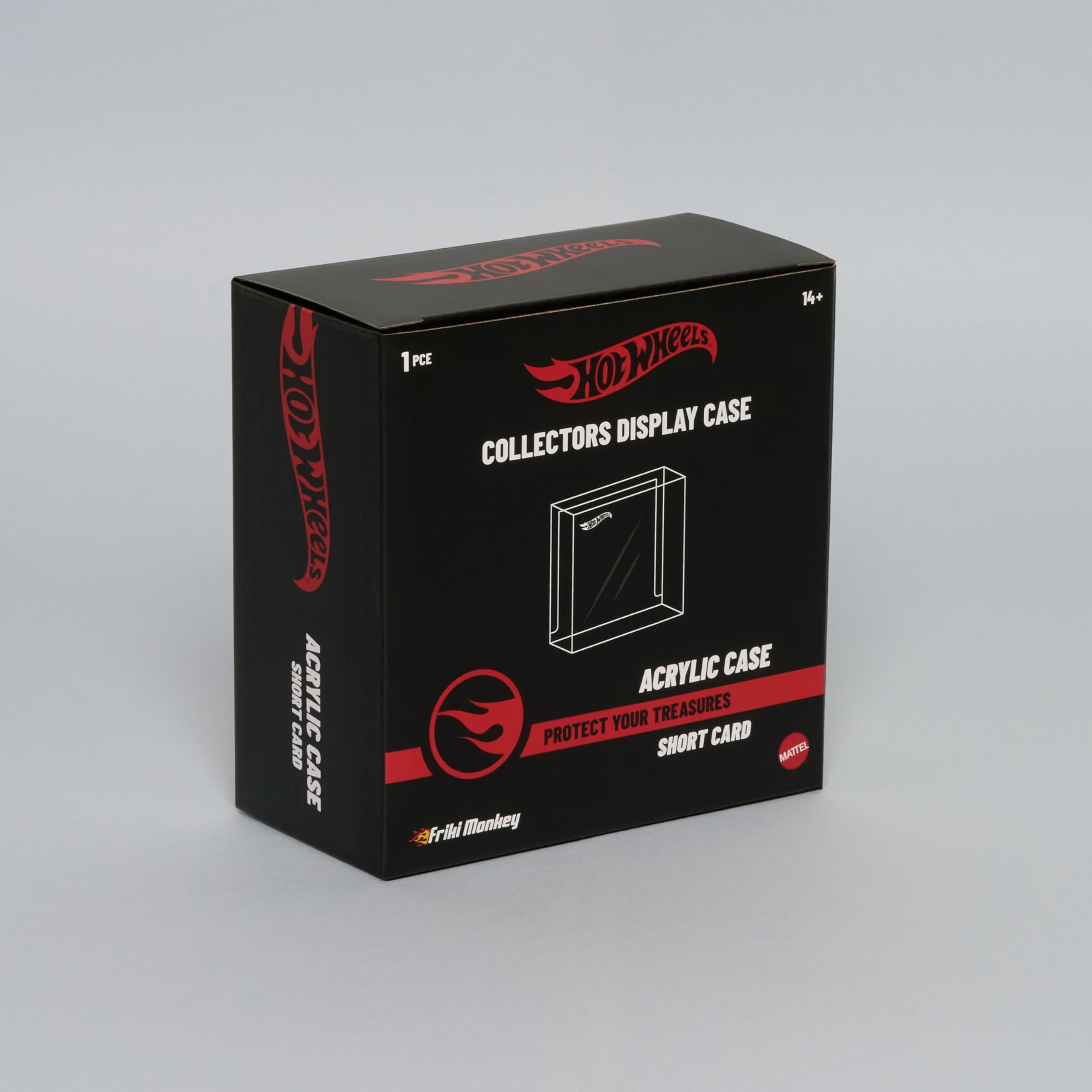Hot Wheels Vitrina expositora de metacrilato para Modelos Hot Wheels Carta Corta, Escala 1:64, Protege Tus STH con Nuestra Vitrina expositora Oficial