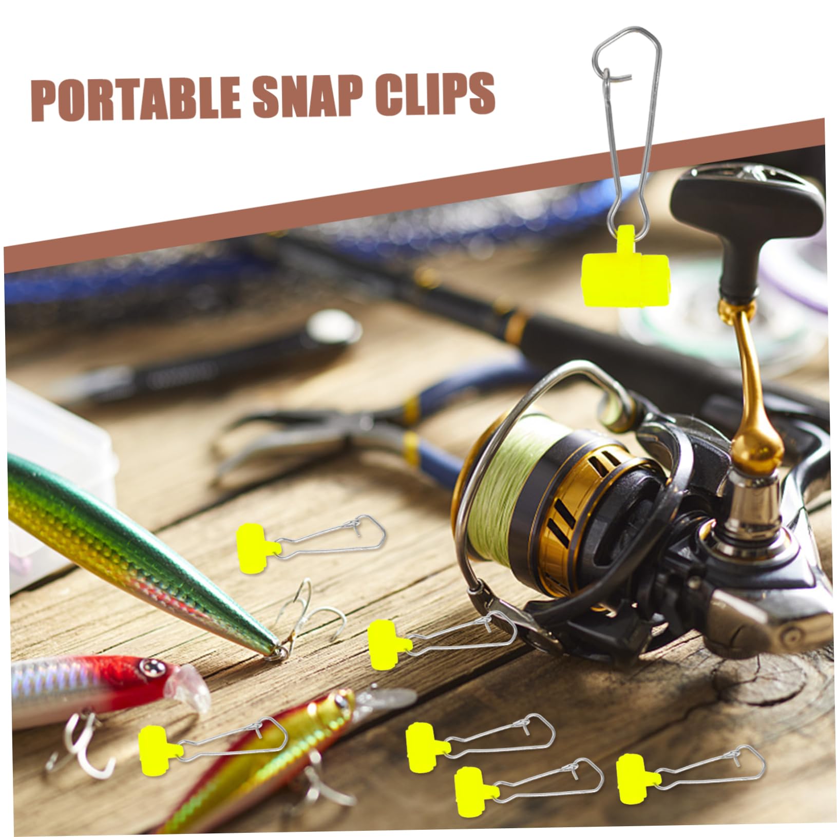Supvox Angelzubehör Ausrüstung Für Das Meeresangeln Schlüssel Karabinerhaken Quick Release Fishing Accessories Angelschnappschüsse Tragbare Angelschnäpper Plastik