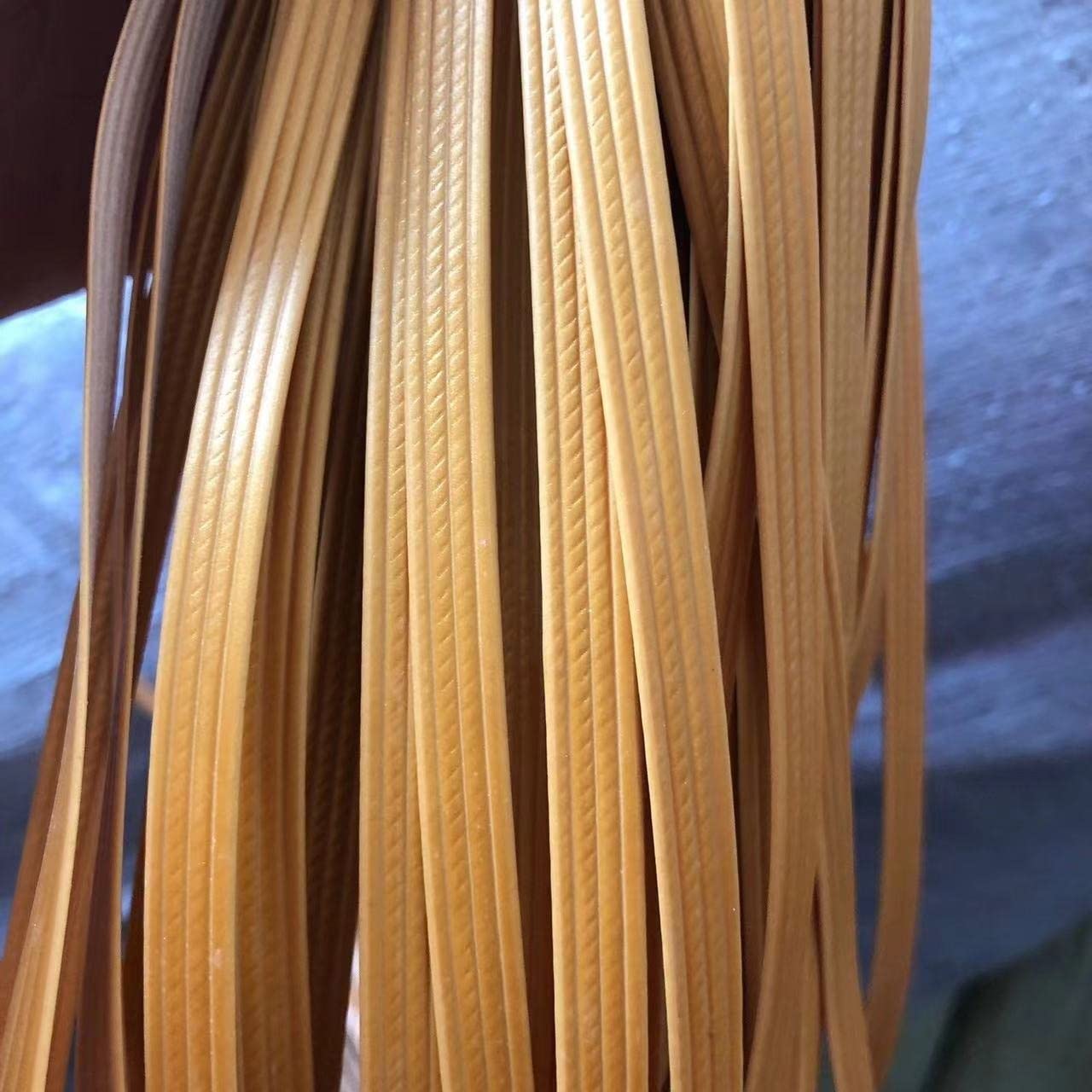 NURUGURE Plastic Rattan Wicker, PE Rattan Wicker Repair Material 8mm Weaving Strip for DIY Chair