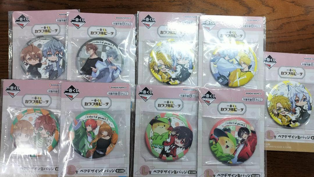 Amazon.co.jp: カラフルピーチ 一番くじ 缶バッジ まとめ売り