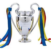 European Champion Trophy Europe Soccer League Trophy Fan Collectible Souvenir Home Office Bar Desk Ornament, 16cm/6.3inch