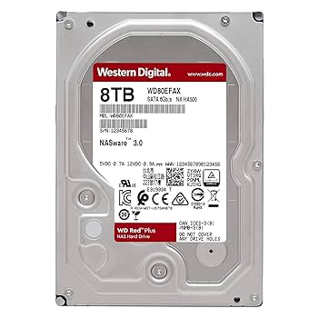 外付けハードディスク・ドライブ WD Red 8TB HDD WD80EFAX Western Digital WD RED HDD 8TB WD80EFAX ウエスタンデジタル