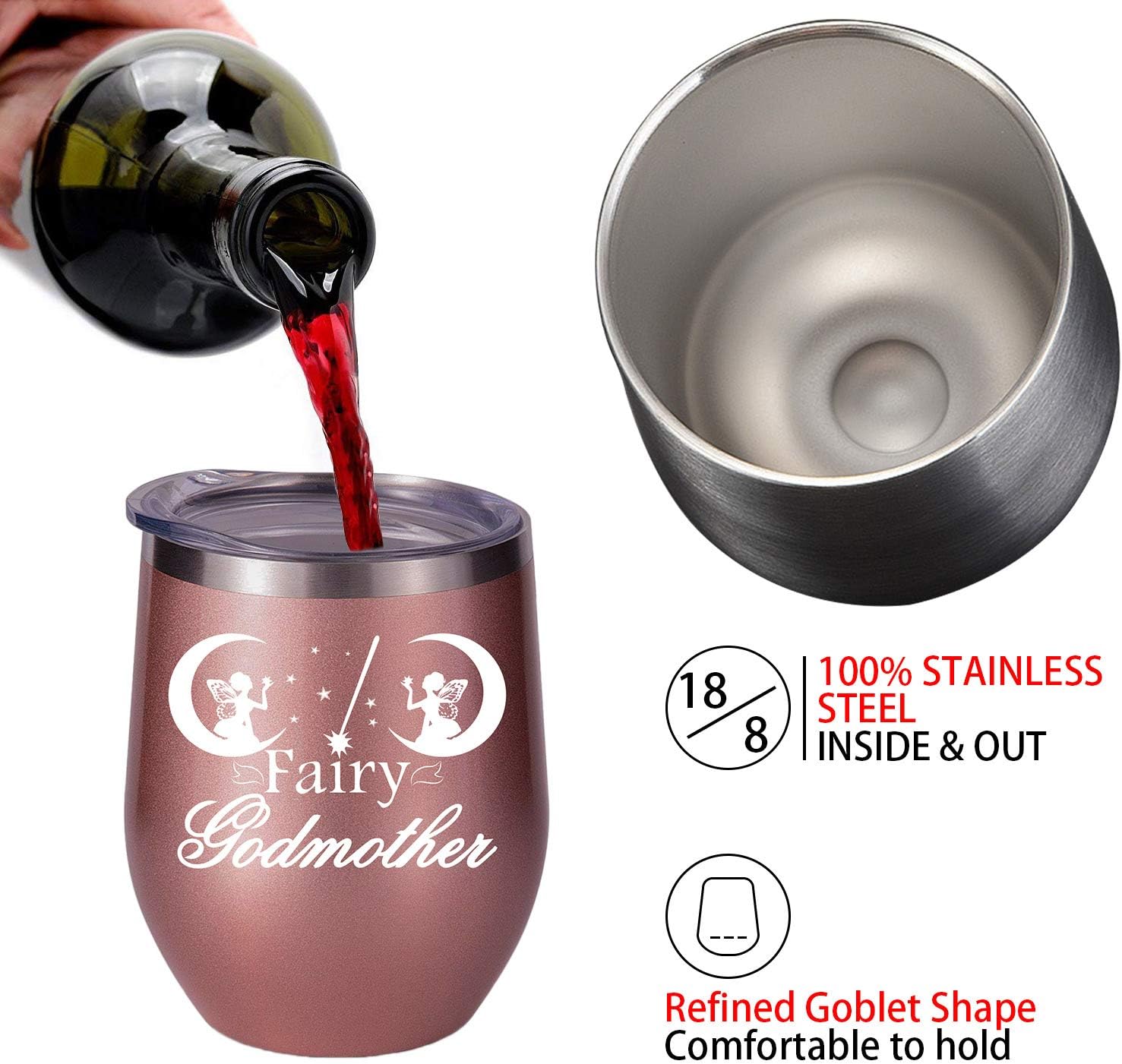 Prоduсt Dеаl Godmother Gifts from Godchild, Godmother Gift Announcement Proposal - Baptism Unique Gift Idea for Christening - Perfect Unique Mother?s Day or Christmas for Mom Wine Glass?Godmother Gifts from Godchild, Godmother Gift Announcement Proposal - Baptism Unique Gift Idea for Christening - Perfect Unique Mother?s Day or Christmas for Mom Wine Glass?Godmother Gifts from Godchild, Godmother Gift Announcement Proposal - Baptism Unique Gift