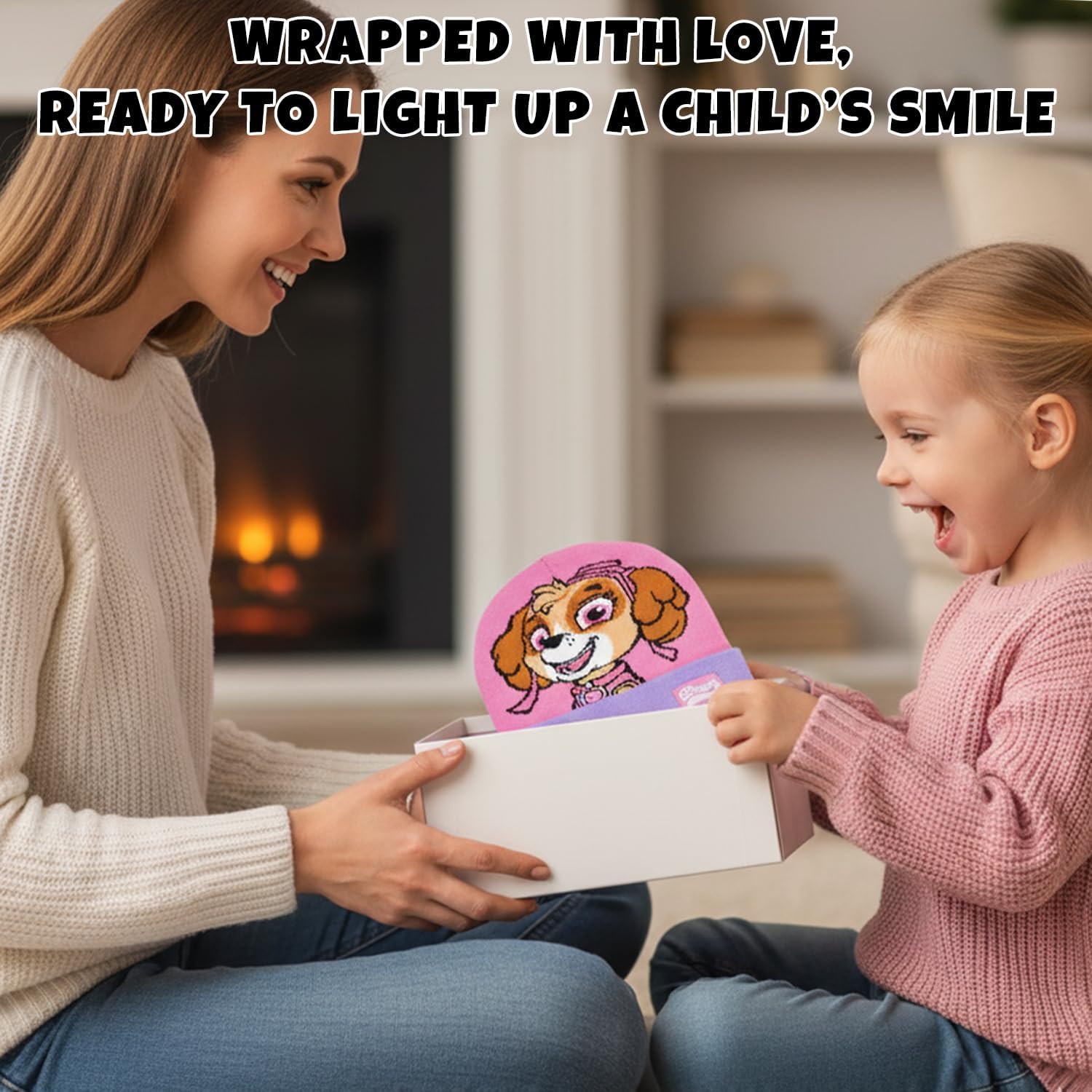 Nickelodeon Paw Patrol Girls Winter Hat and 2 Pair Mittens or Gloves (Age 2-7) - Image 7