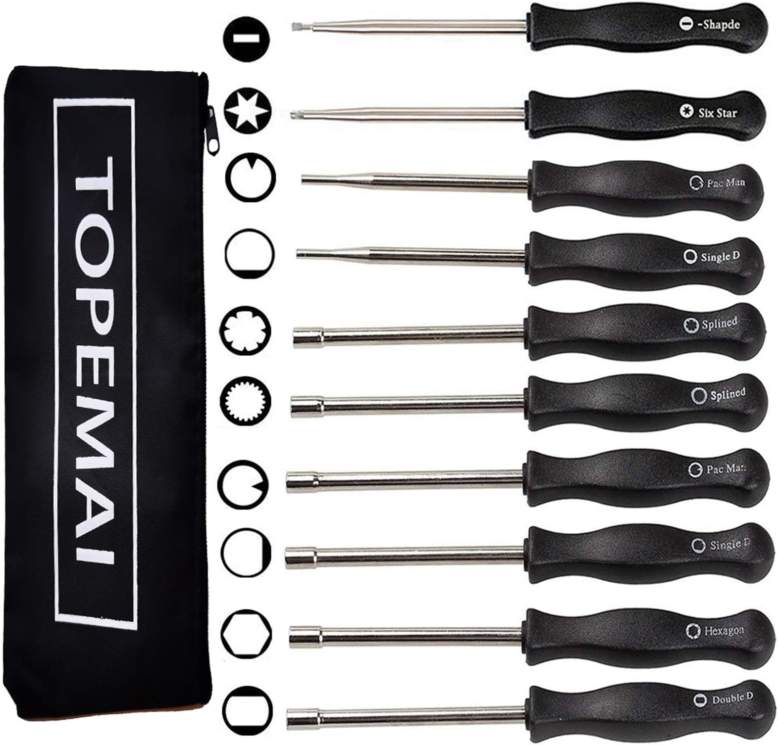 10 Pcs Carburetor Adjustment Tool Kit for Common 2 Cycle Small Engine, Carb Adjusting Tool, Carburetor Adjuster Tool for Echo Poulan Homelite String Trimmer