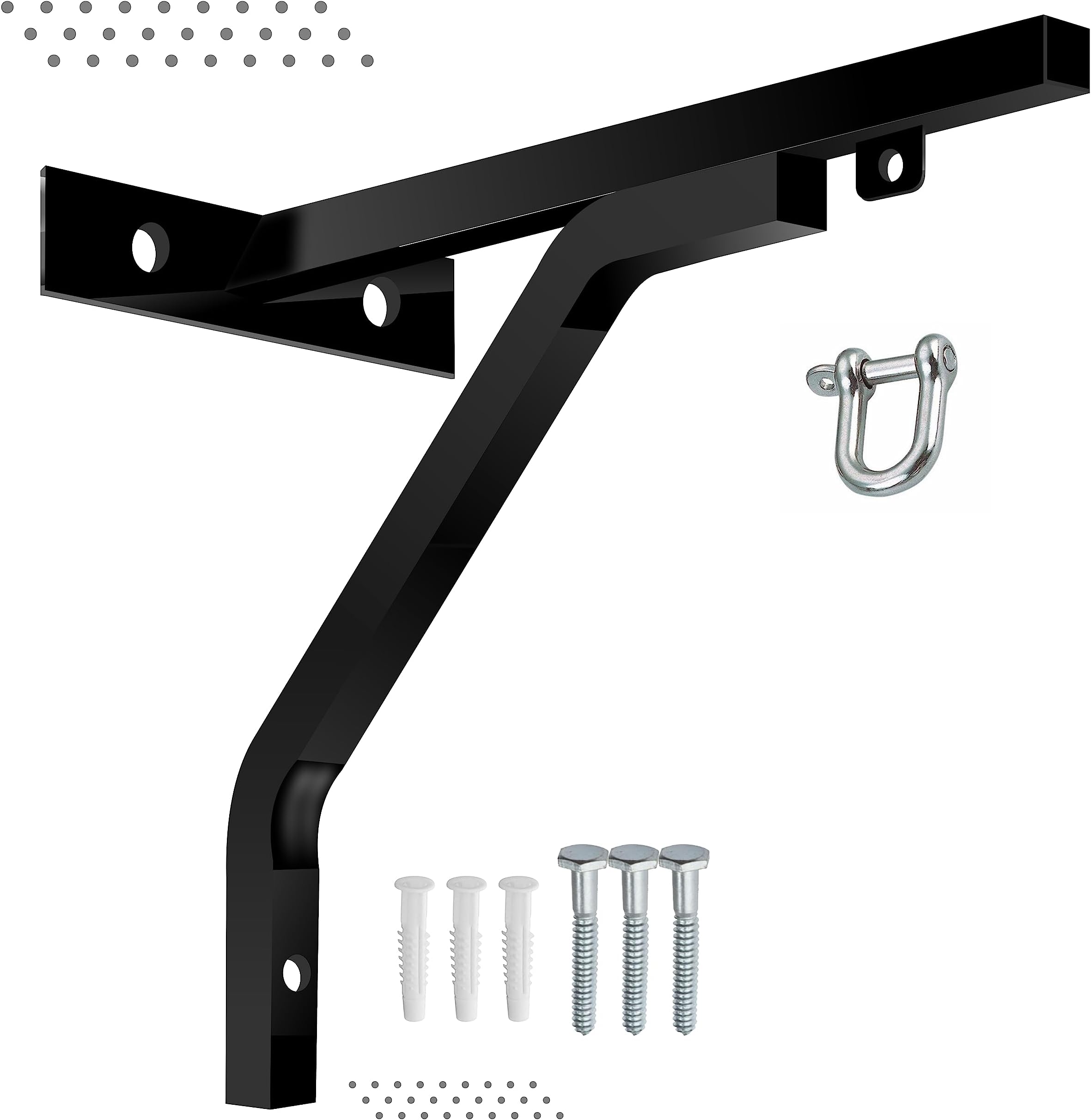 Heavy Duty Punch Bag Wall Bracket Steel Wall Mount Hanging Stand Boxing Bag MMA Holds Up To 50Kg (18")